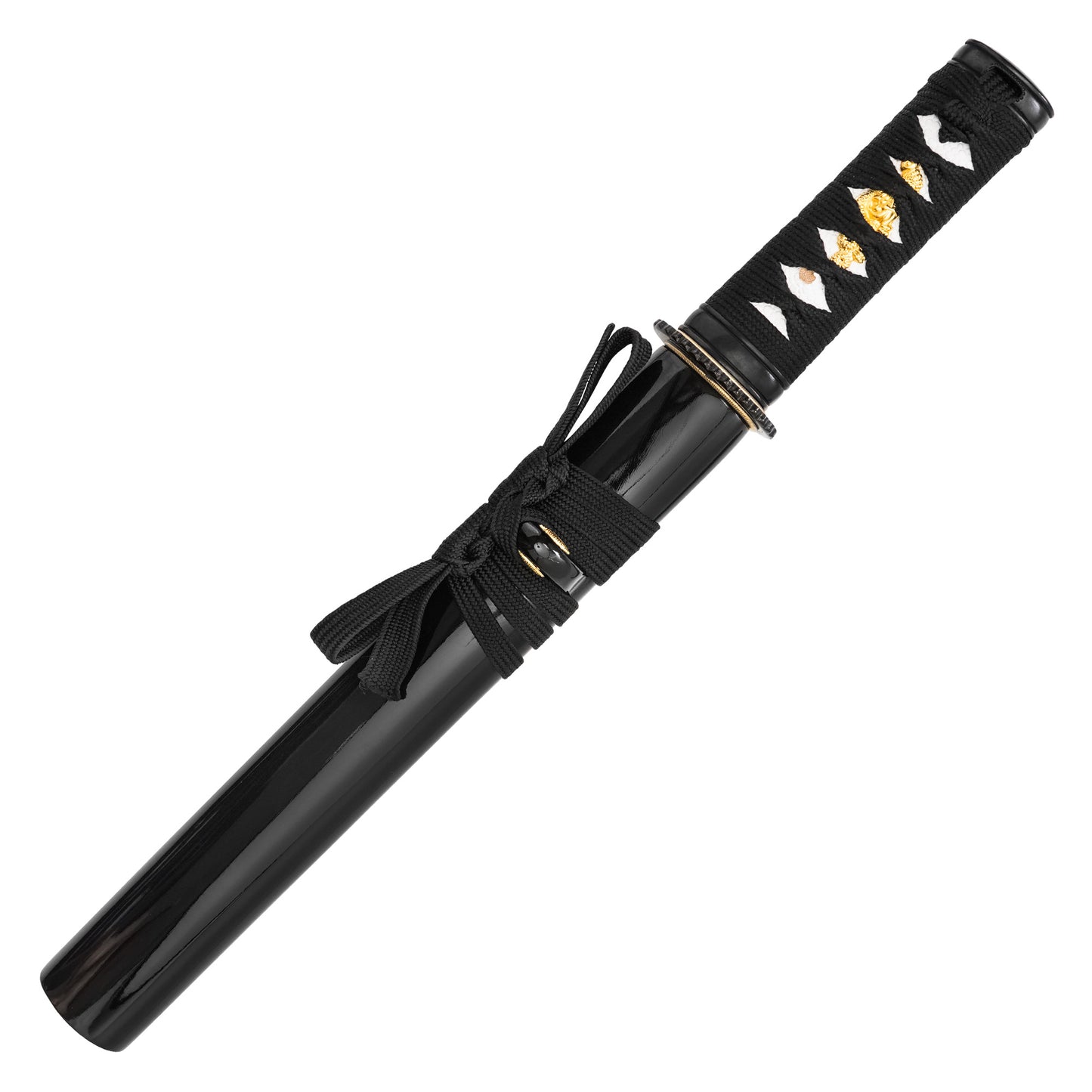 14.75" Black Straight Tanto Blade | Display Tanto Knife