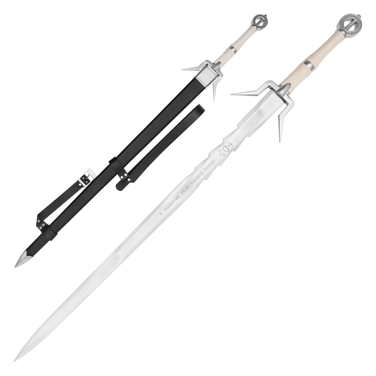 The Witcher - Ciri's Zireael Sword Replica | Collectible Stainless Steel Fantasy Sword