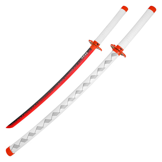 Demon Slayer - Zenitsu Agatsuma’s Nichirin Katana Replica | Glowing White LED Cosplay Sword