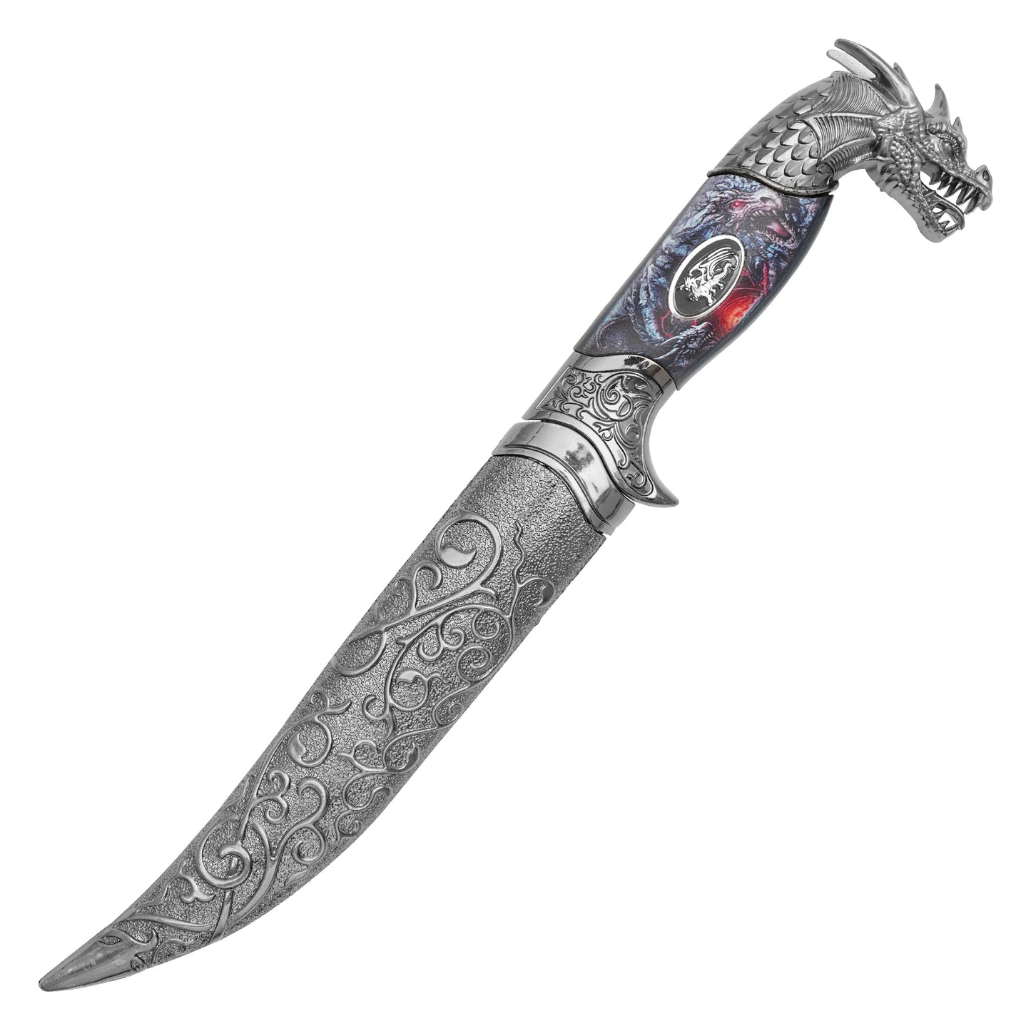 11.25" – Ornate Dragon Dagger | Stainless Steel Display Dagger