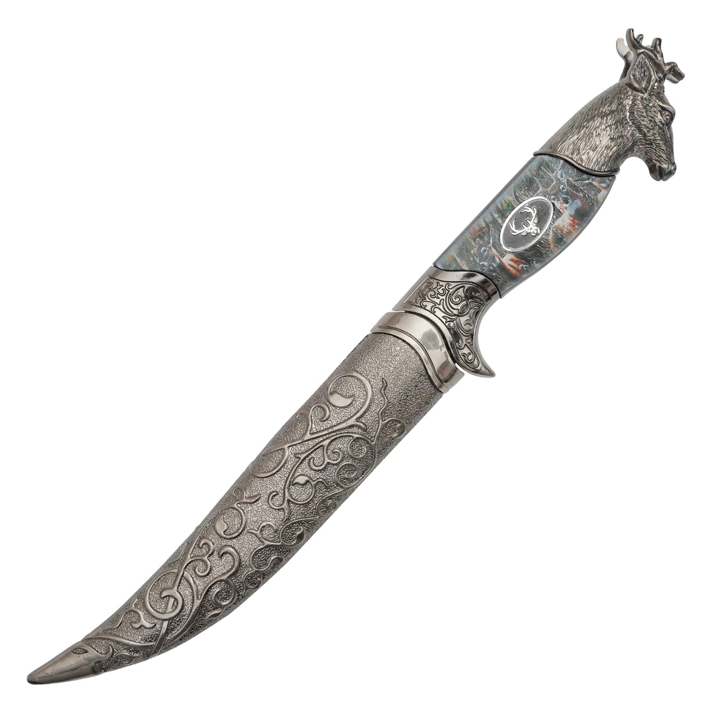 11.5" – Ornate Deer Dagger | Stainless Steel Display Dagger