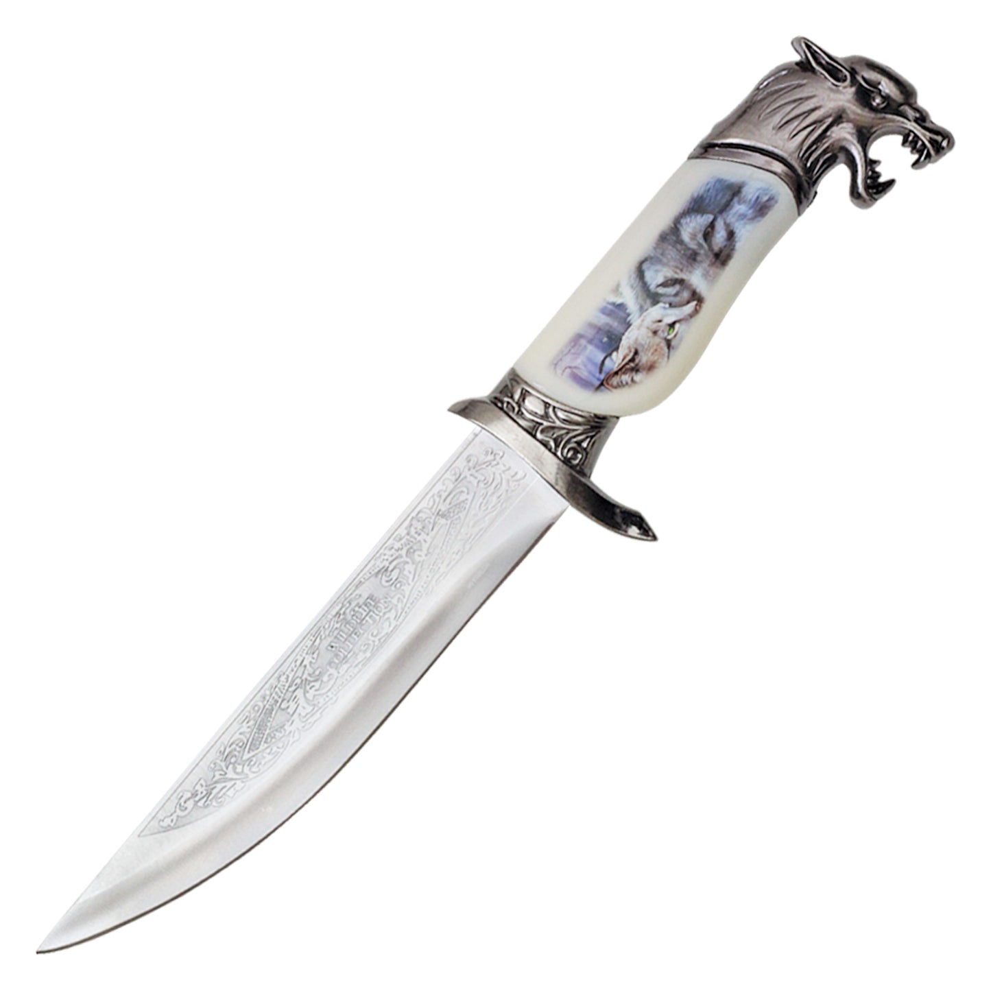 13" Mountain Wolf Hunting Knife | Fixed Blade Collectible Knife