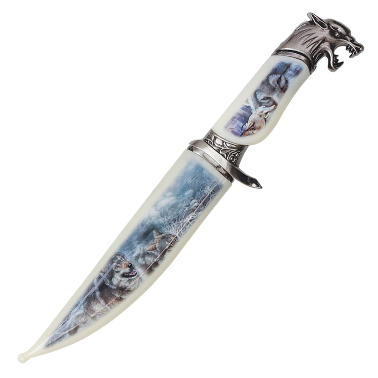 13" Mountain Wolf Hunting Knife | Fixed Blade Collectible Knife