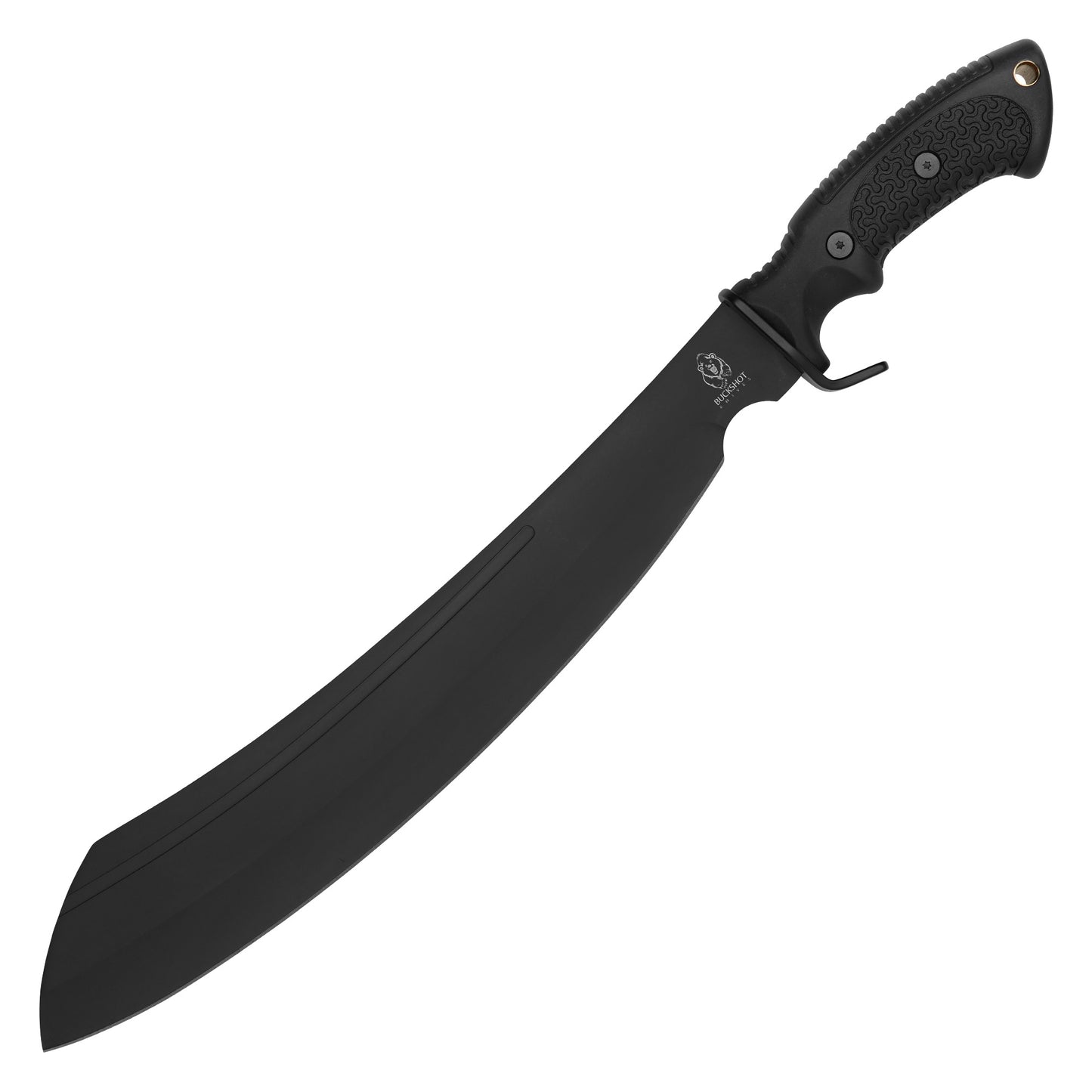 Buckshot Knives - 19.5" Tactical Black Machete | Fixed Blade Hunting Machete
