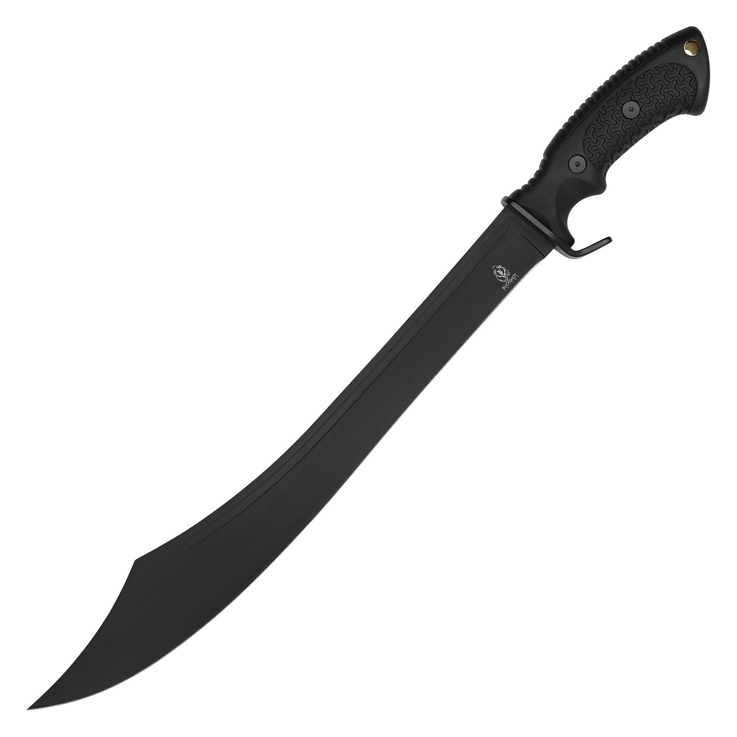 Buckshot Knives - 20.5" Tactical Black Scimitar | Fixed Blade Scimitar