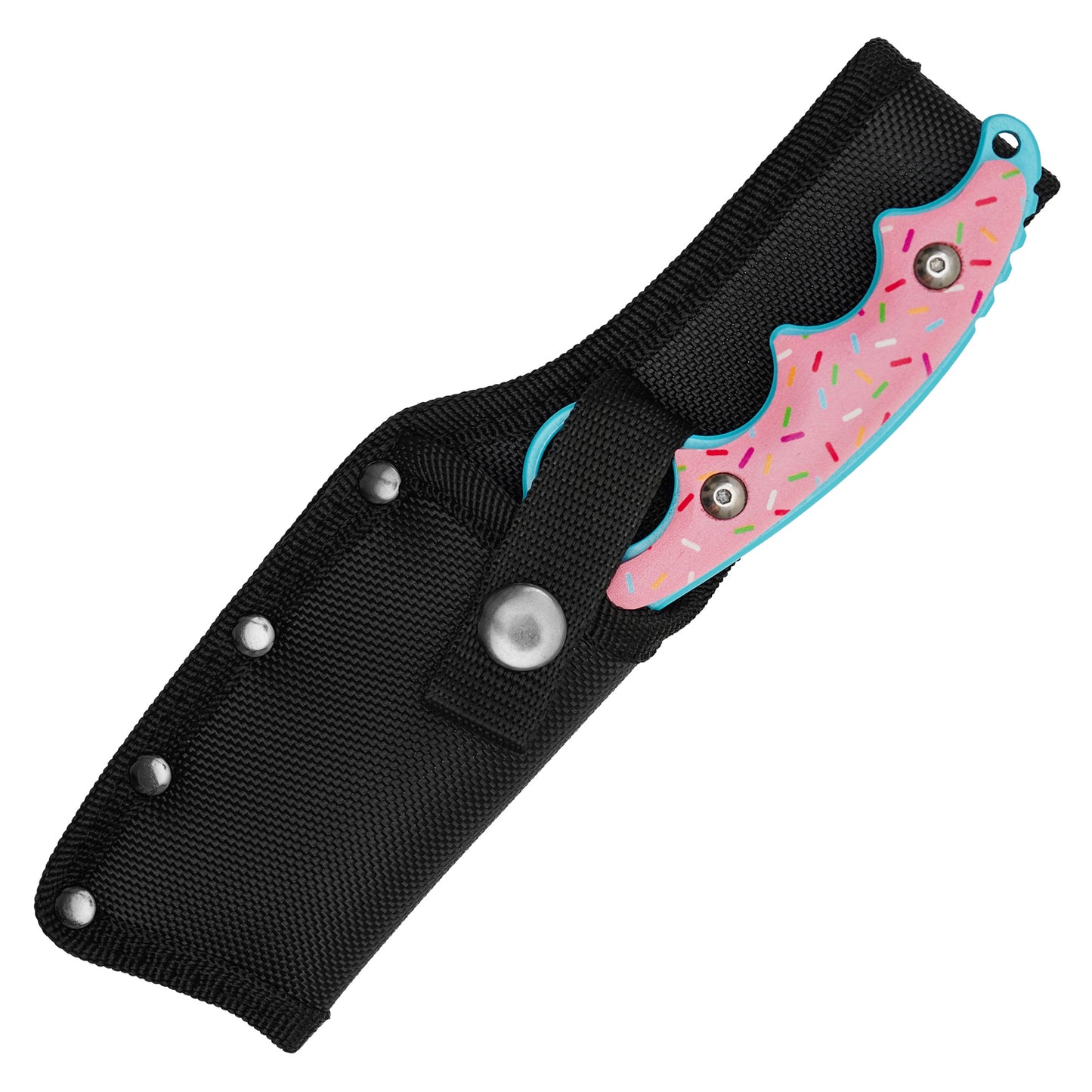 Wartech / Sweet Treats - 8.25" Frosted Blue Cleaver | Fixed Blade Knife