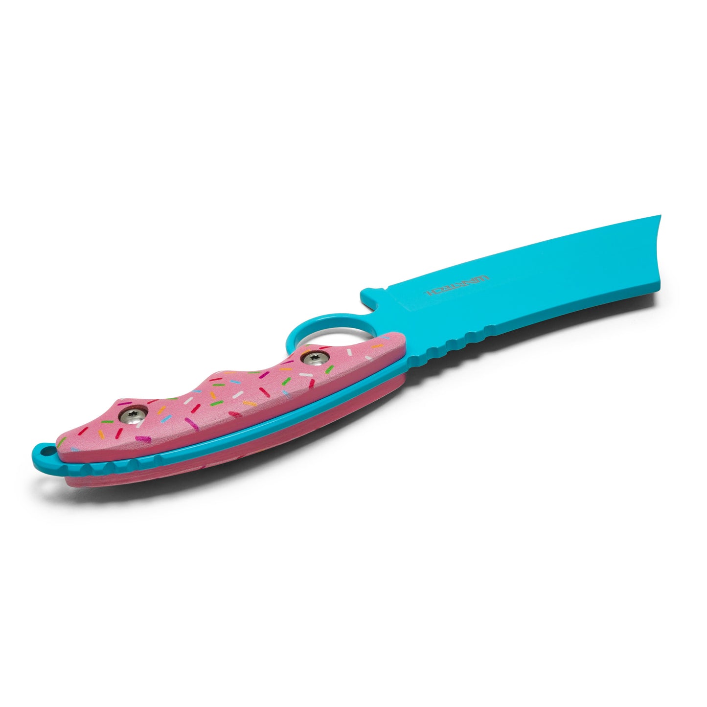 Wartech / Sweet Treats - 8.25" Frosted Blue Cleaver | Fixed Blade Knife