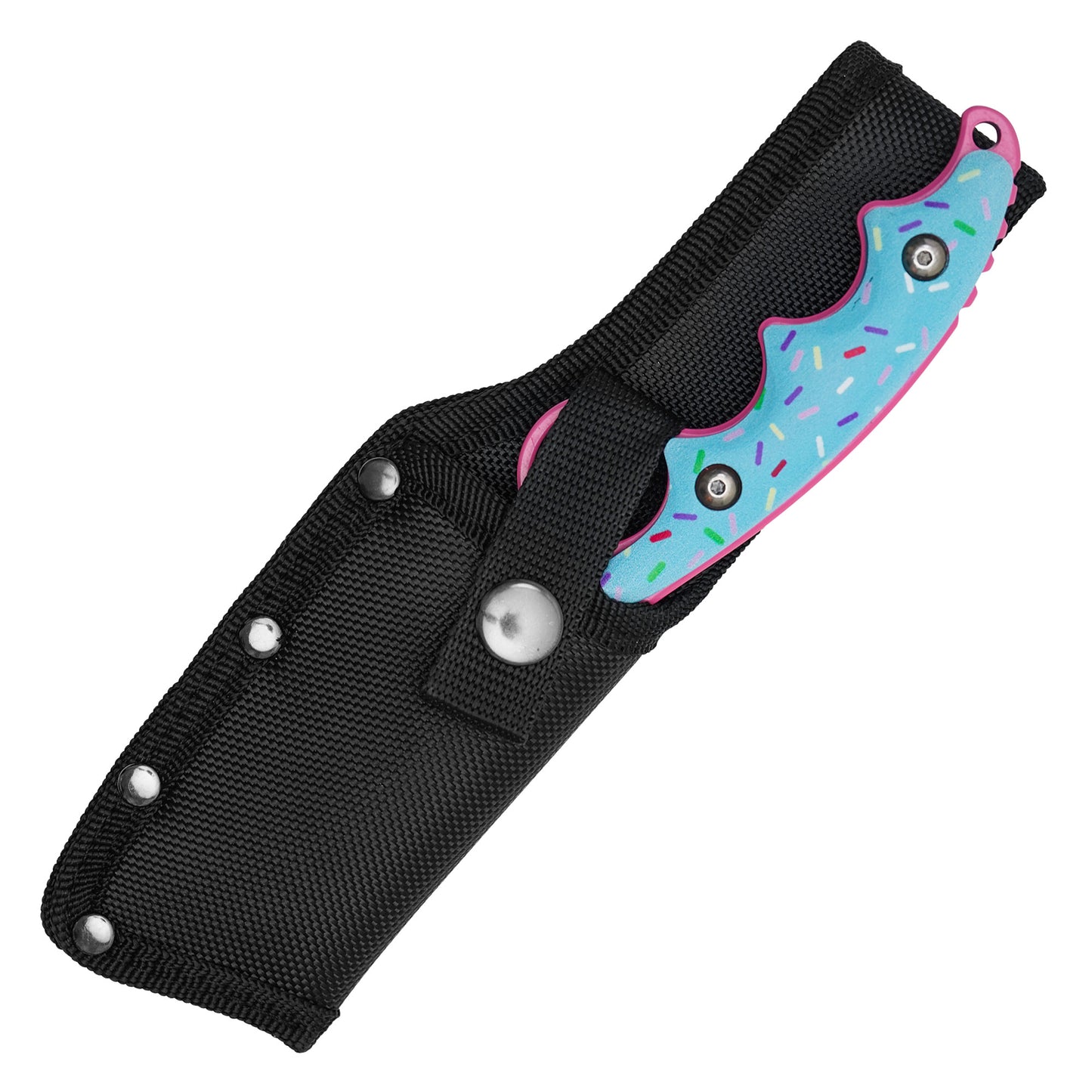 Wartech / Sweet Treats - 8.25" Frosted Pink Cleaver | Fixed Blade Knife