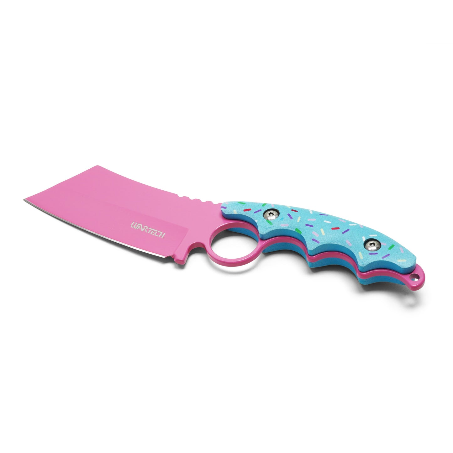 Wartech / Sweet Treats - 8.25" Frosted Pink Cleaver | Fixed Blade Knife