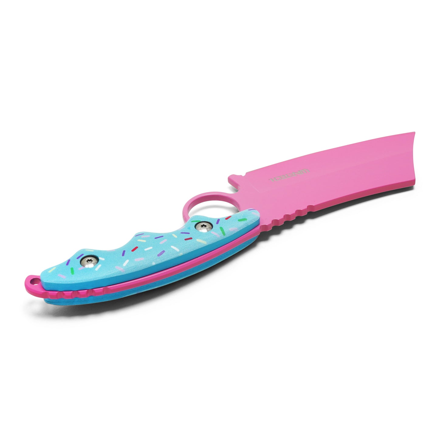 Wartech / Sweet Treats - 8.25" Frosted Pink Cleaver | Fixed Blade Knife