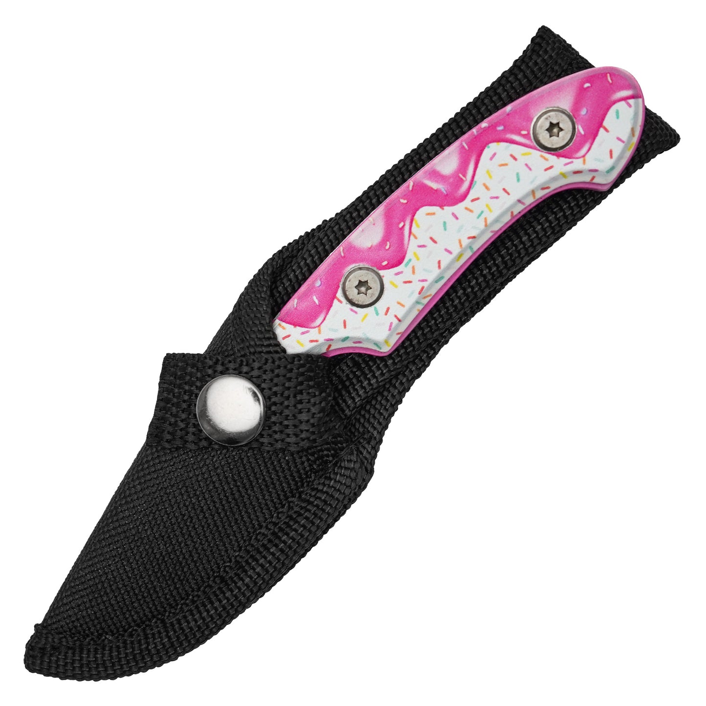Wartech / Sweet Treats - 5.5" Pink Frosted Sprinkles | Fixed Blade Knife