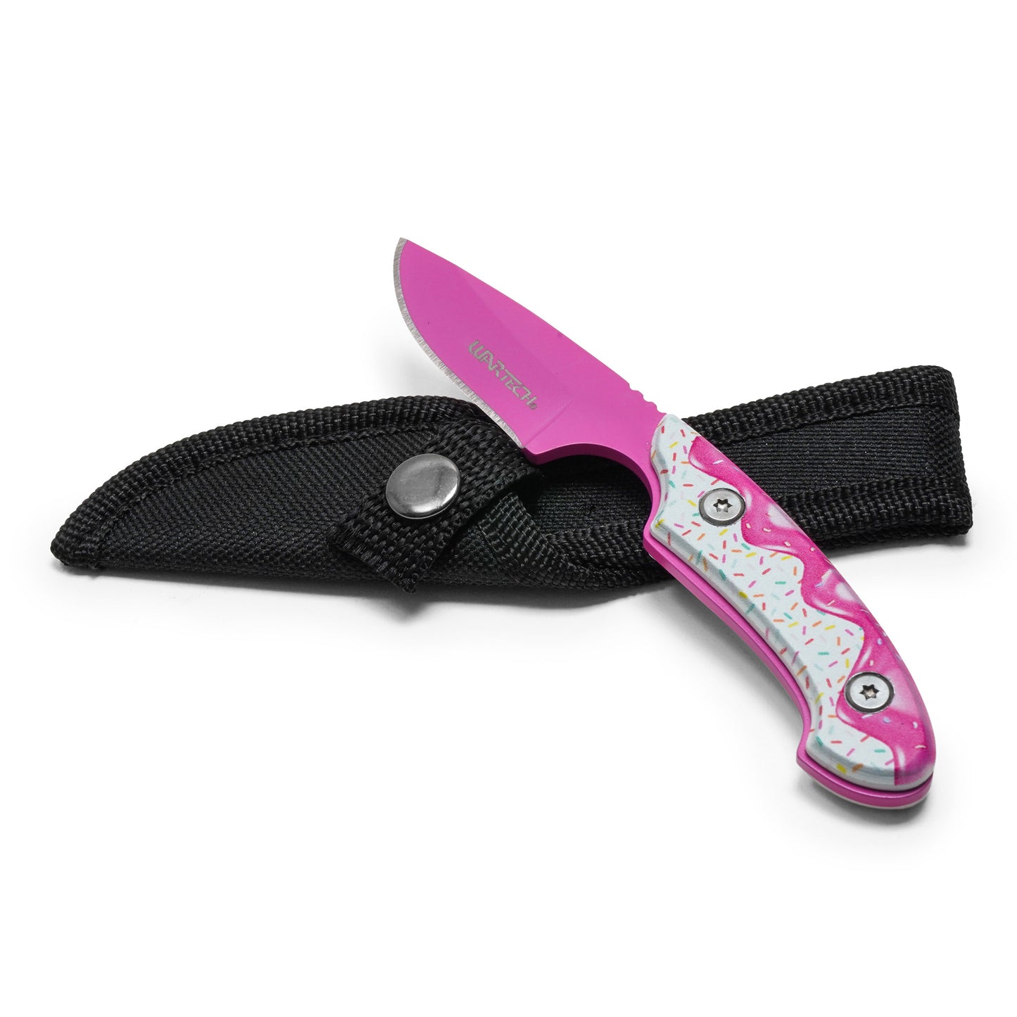 Wartech / Sweet Treats - 5.5" Pink Frosted Sprinkles | Fixed Blade Knife