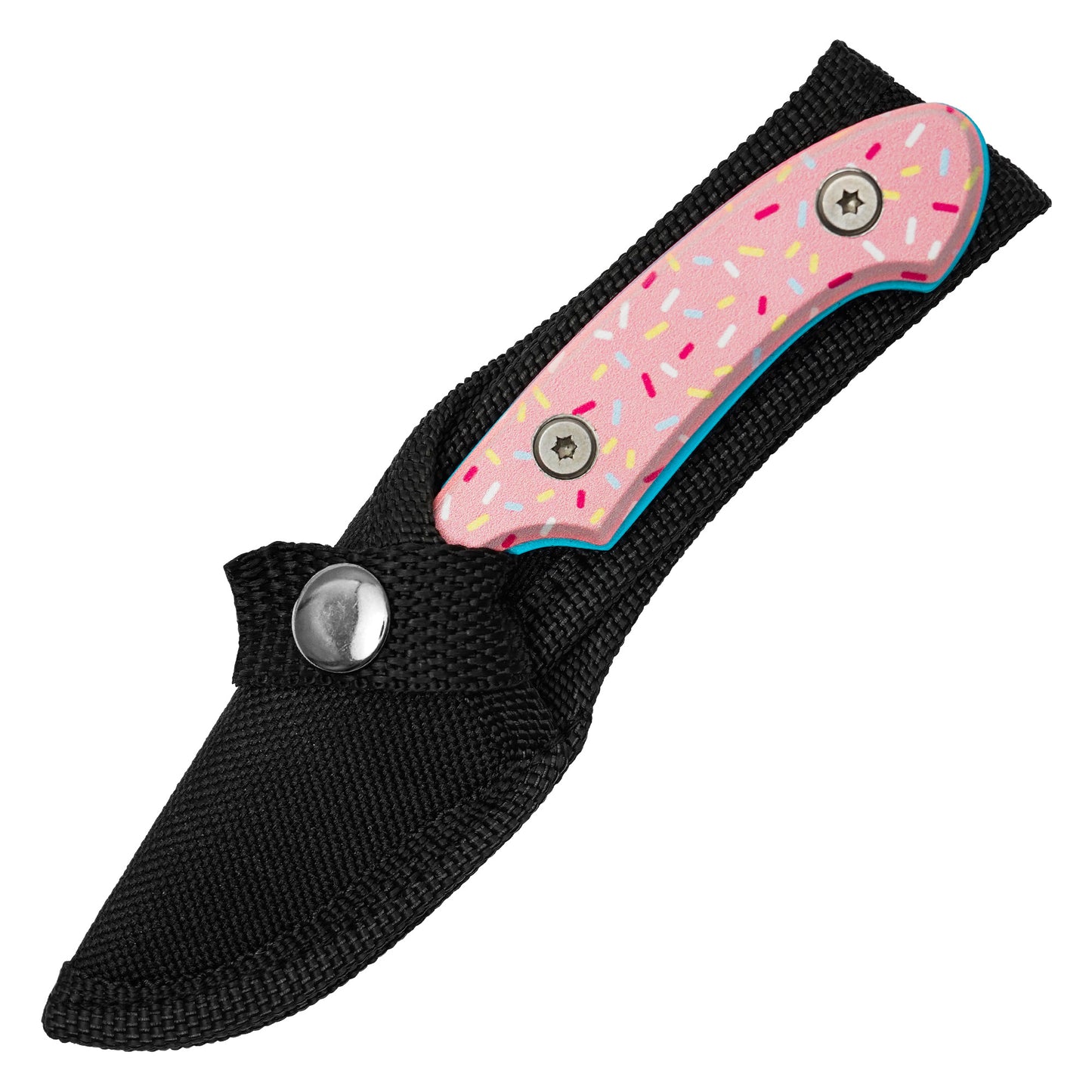 Wartech / Sweet Treats - 5.5" Blue & Pink Sprinkles | Fixed Blade Knife