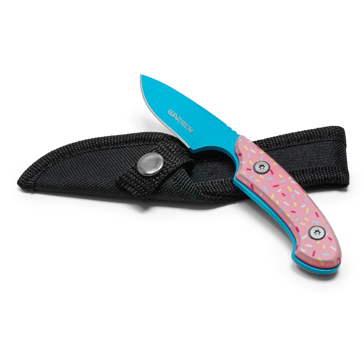 Wartech / Sweet Treats - 5.5" Blue & Pink Sprinkles | Fixed Blade Knife