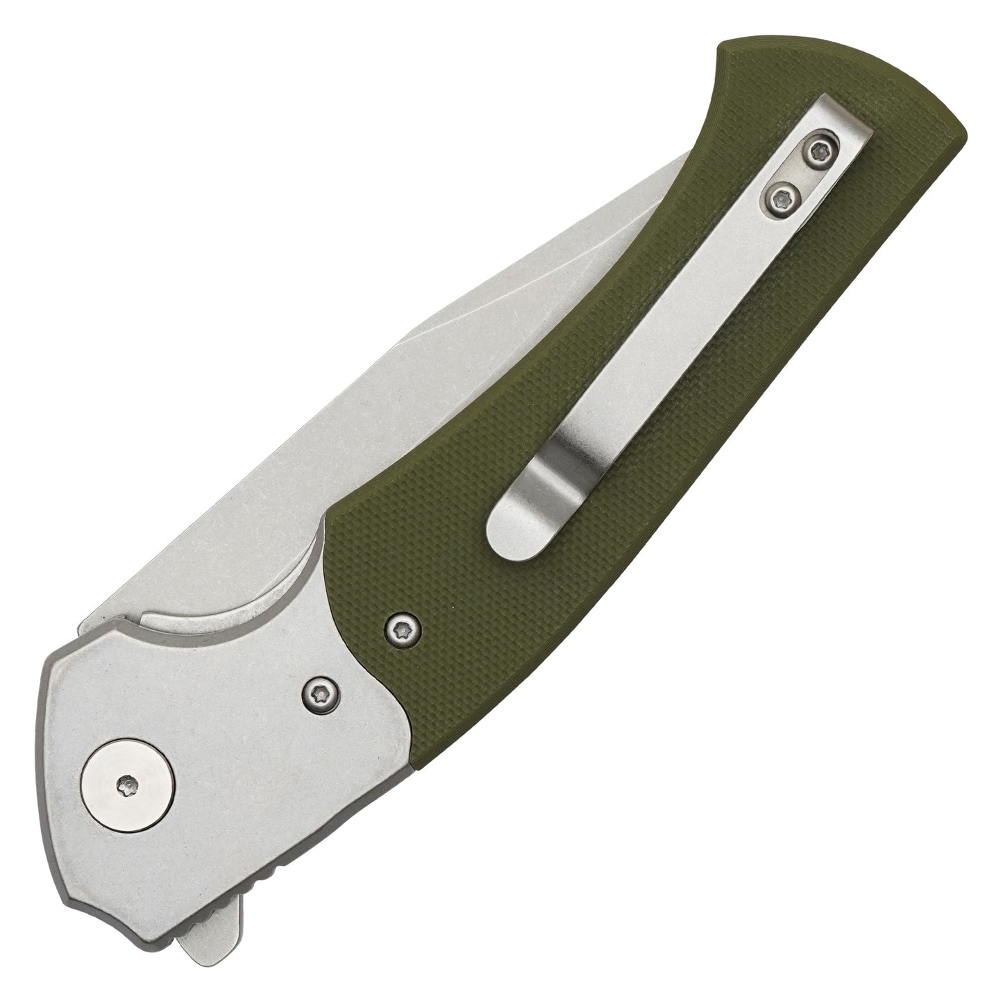 Buckshot Knives - 8.75” 2-Tone Green D2 | Ball Bearing Pocket Knife