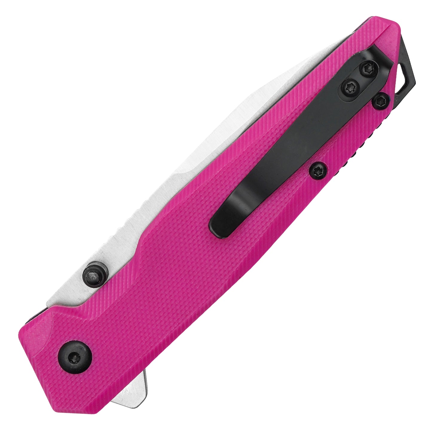 Buckshot Knives – 7.5" Pink G10 | Ball Bearing Pocket Knife