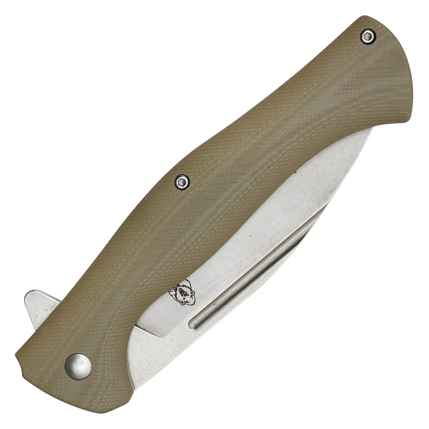 Buckshot Knives - 8.75" Desert D2 Kukri Style | Ball Bearing Pocket Knife