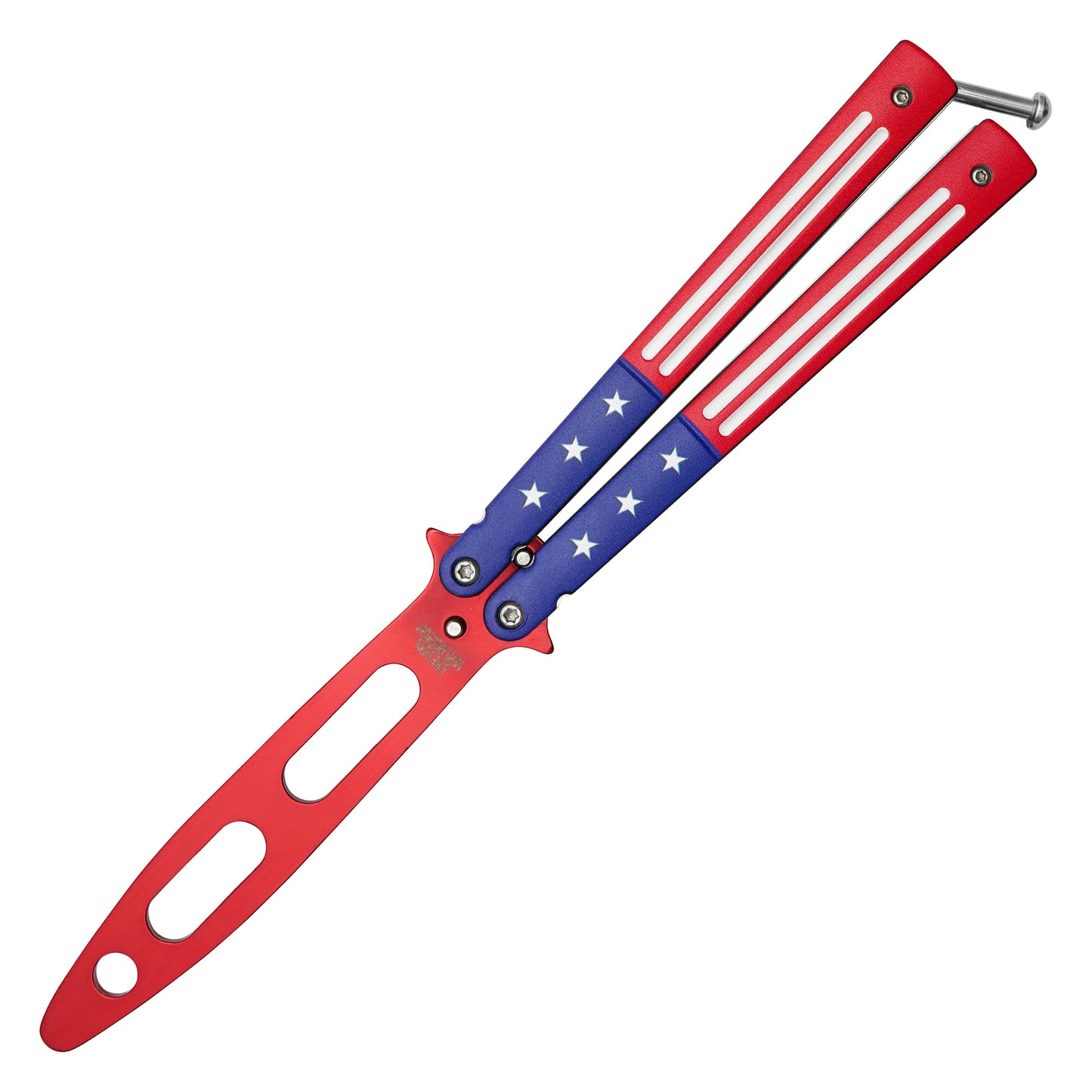 Wartech - 9.25” USA Flag Butterfly Trainer | Butterfly Trainer Knife