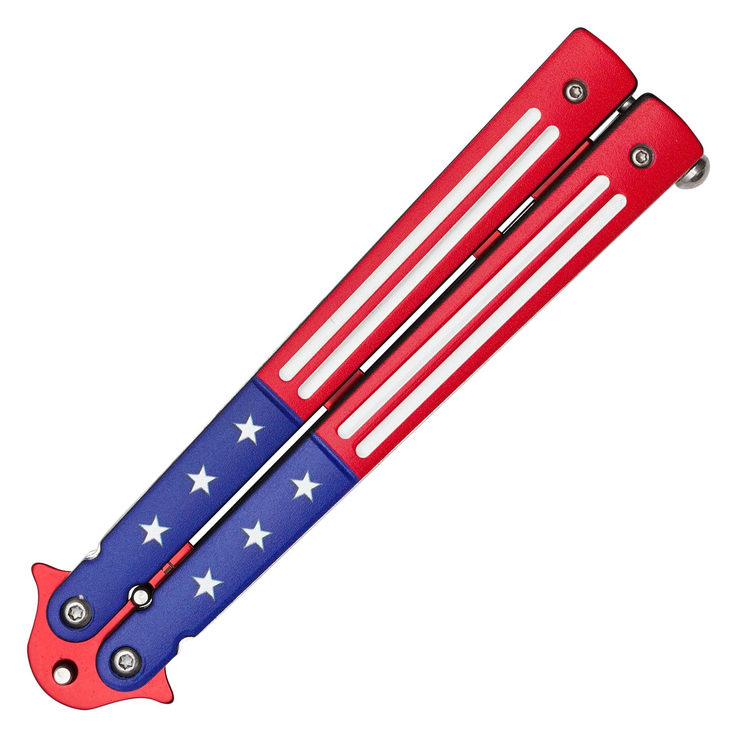 Wartech - 9.25” USA Flag Butterfly Trainer | Butterfly Trainer Knife