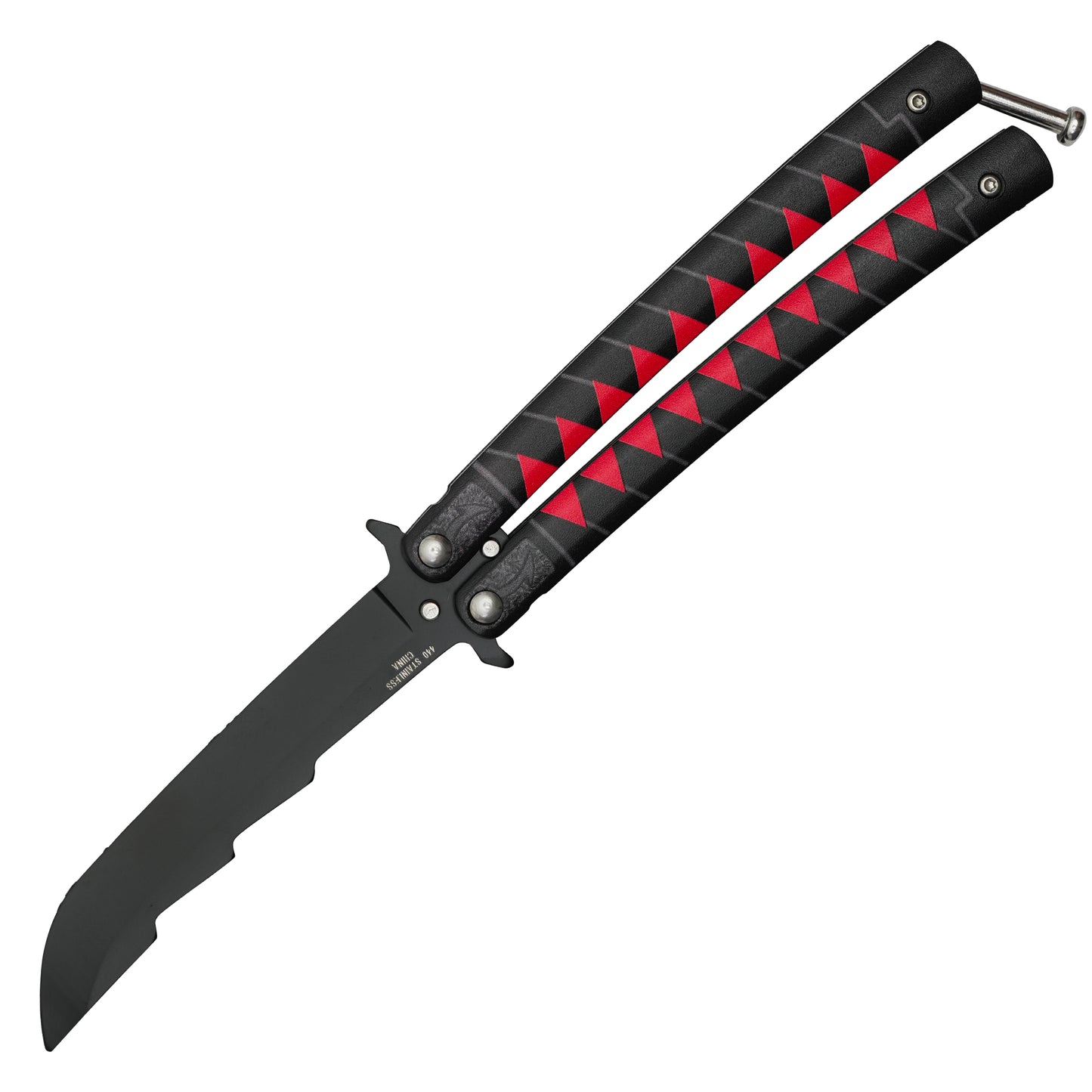 Bleach - 8.5" Ichigo Kurosaki's Tensa Zangetsu | Balisong Butterfly Trainer Knife