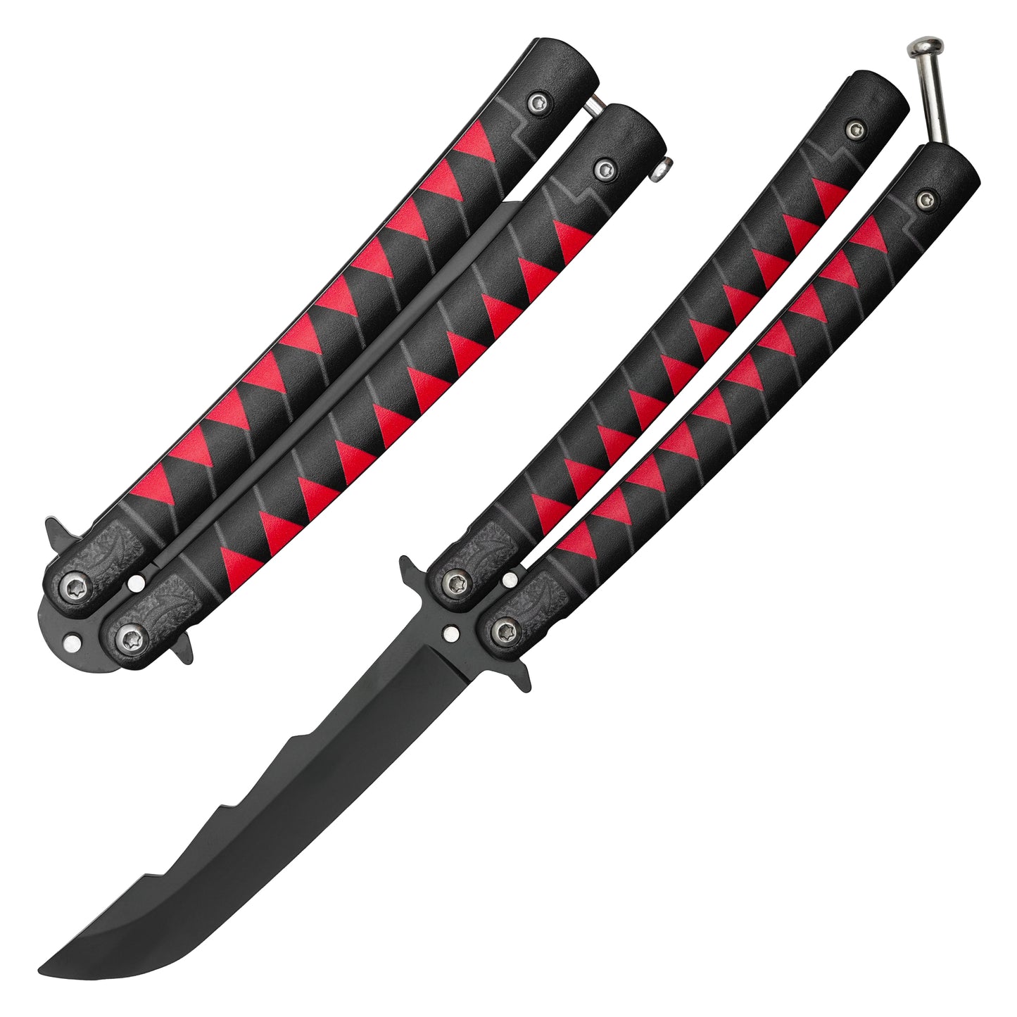 Bleach - 8.5" Ichigo Kurosaki's Tensa Zangetsu | Balisong Butterfly Trainer Knife