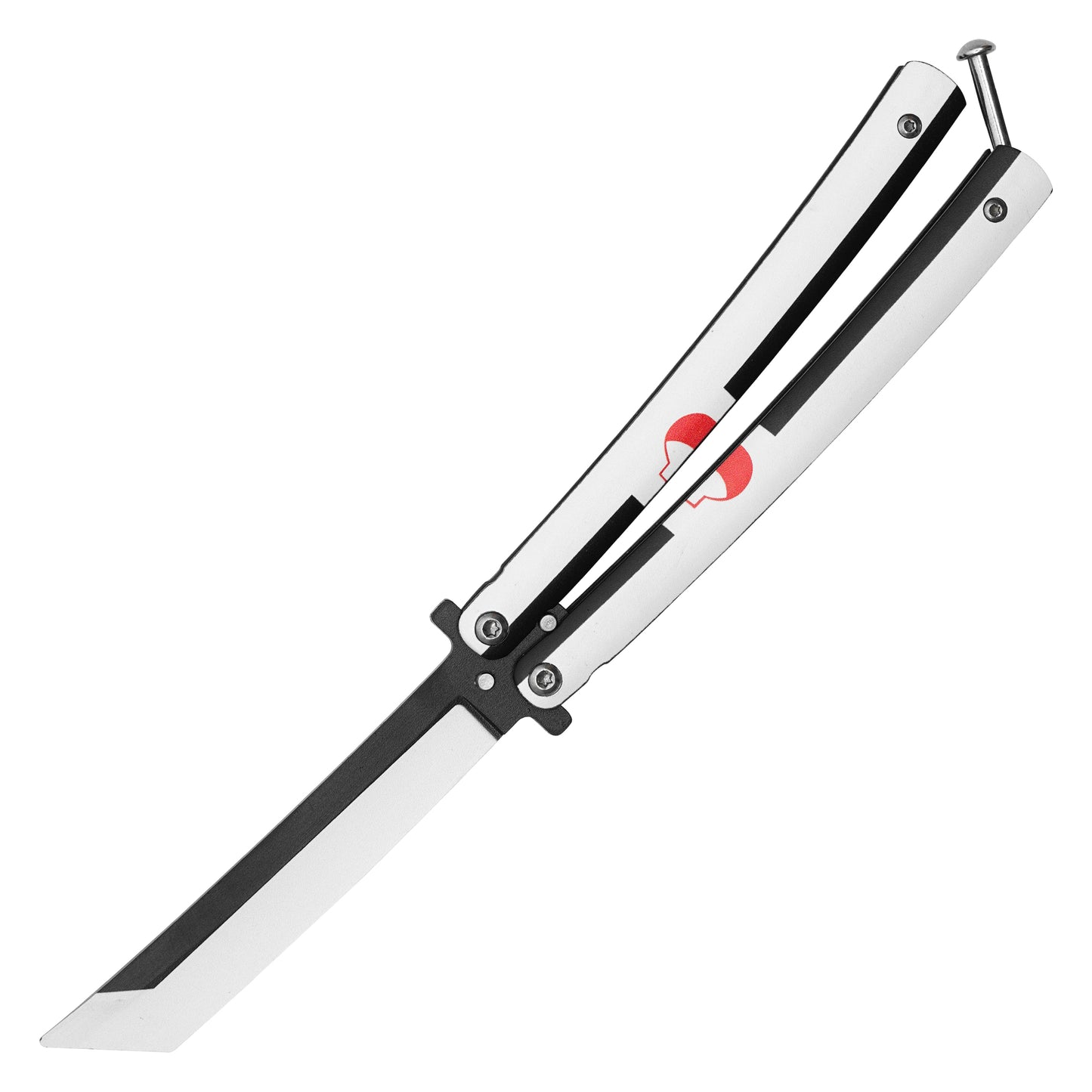 Naruto - 8.5" Sasuke's White Sword of Kusanagi | Balisong Butterfly Trainer Knife