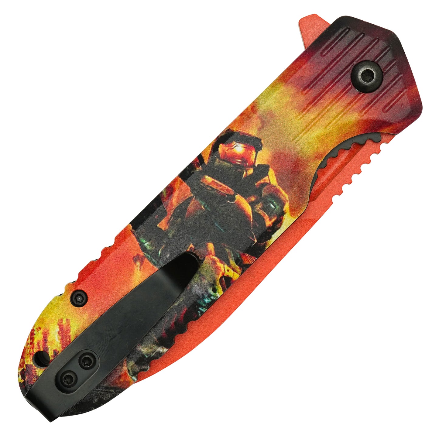 Halo - 8" Orange Master Chief | Spring Assisted Pocket Knife