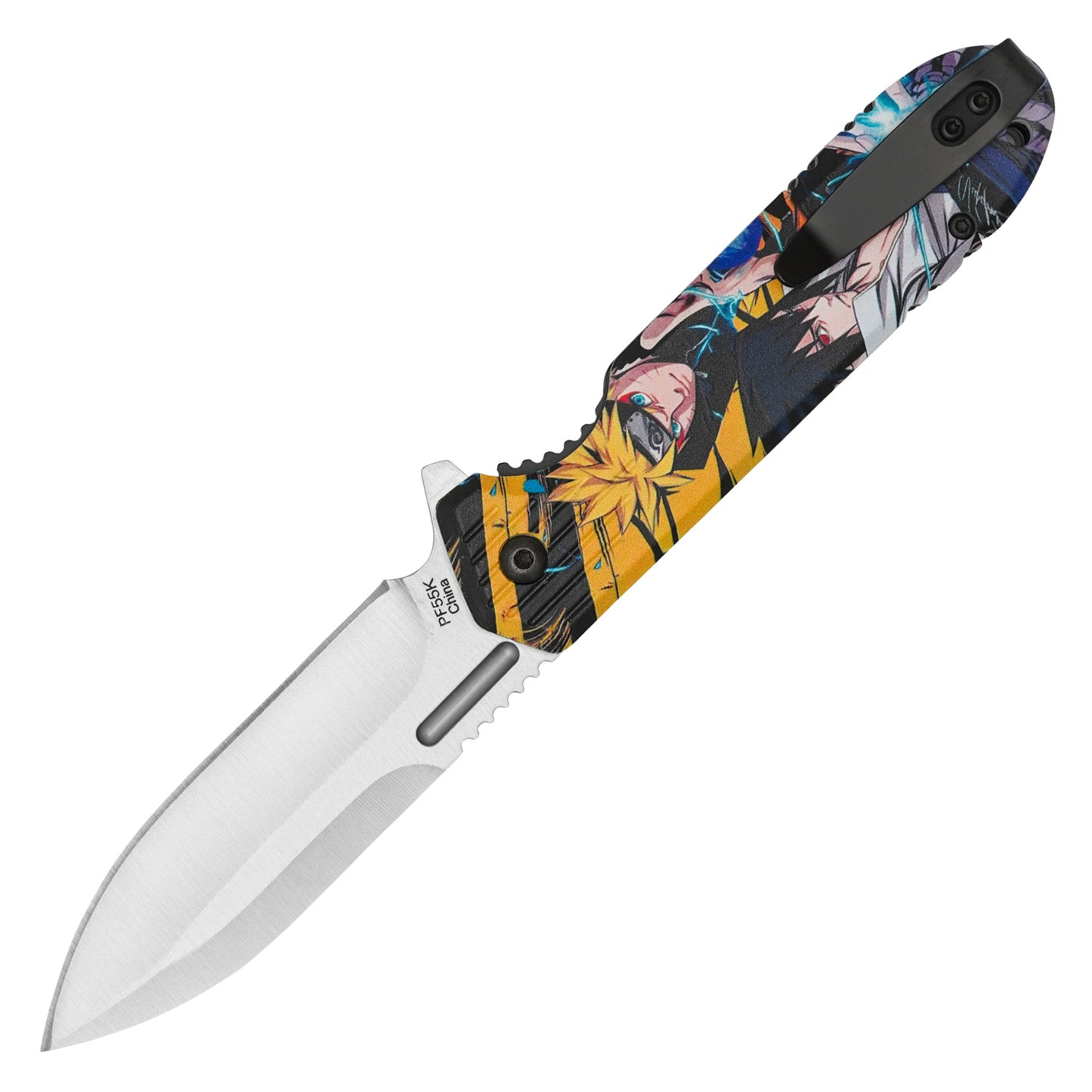 Naruto - 8" Naruto & Sasuke | Spring Assisted Pocket Knife