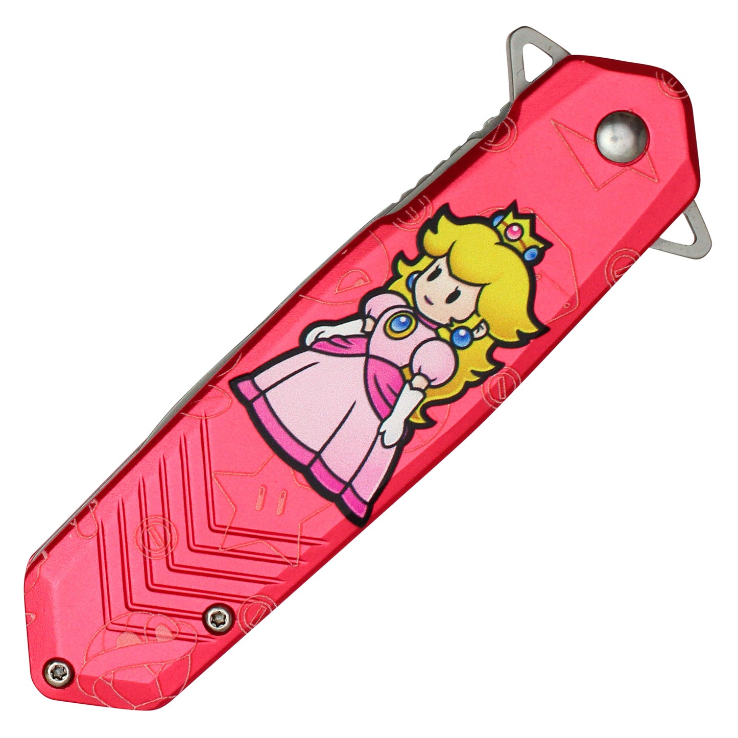 Super Mario Bros - 8" Pink Princess Peach | Spring Assisted Pocket Knife