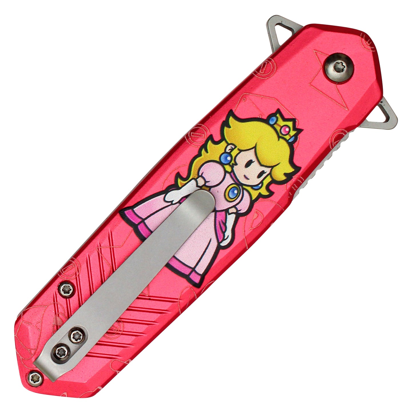 Super Mario Bros - 8" Pink Princess Peach | Spring Assisted Pocket Knife