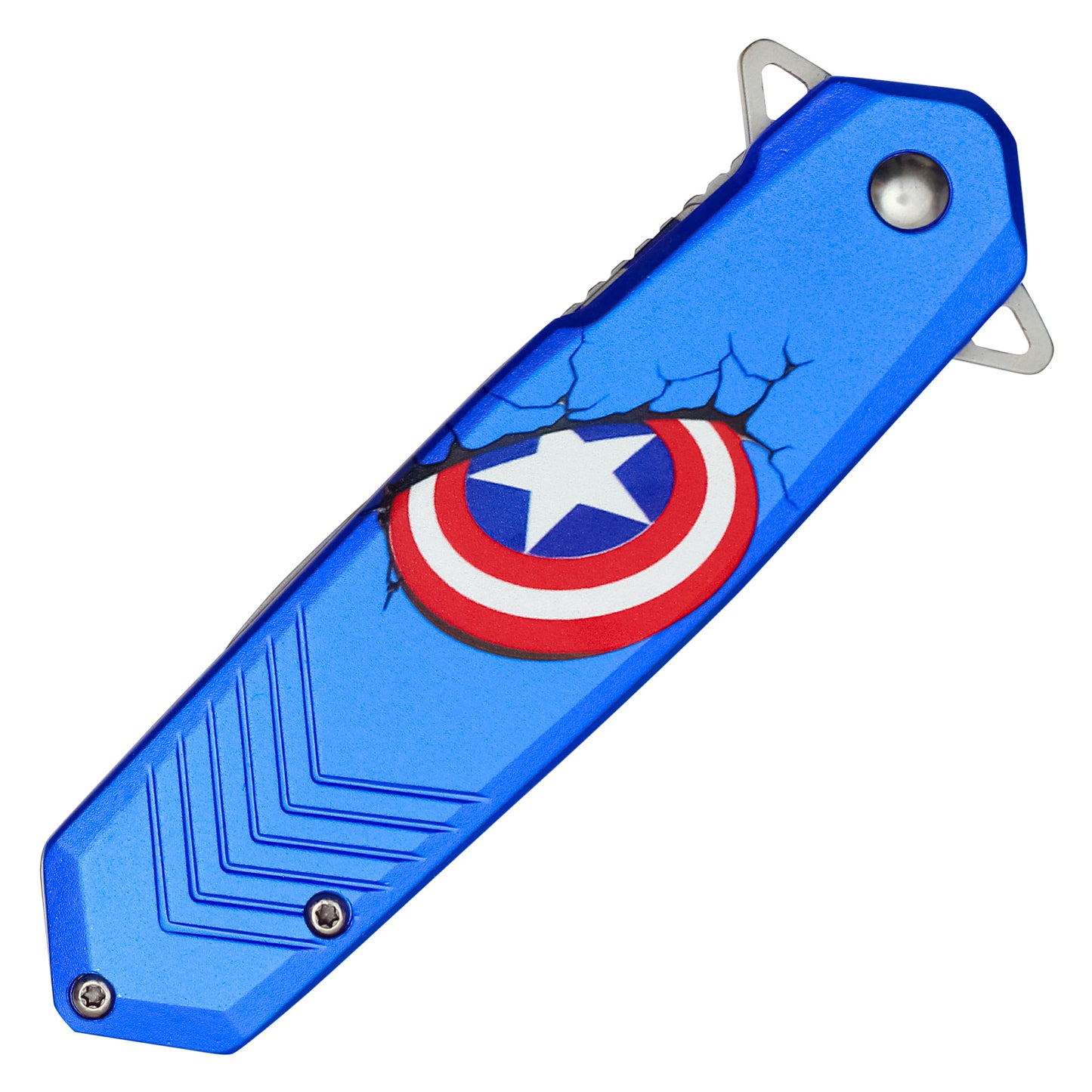 MCU - 8" Captain America's Shield | Spring Assisted Pocket Knife
