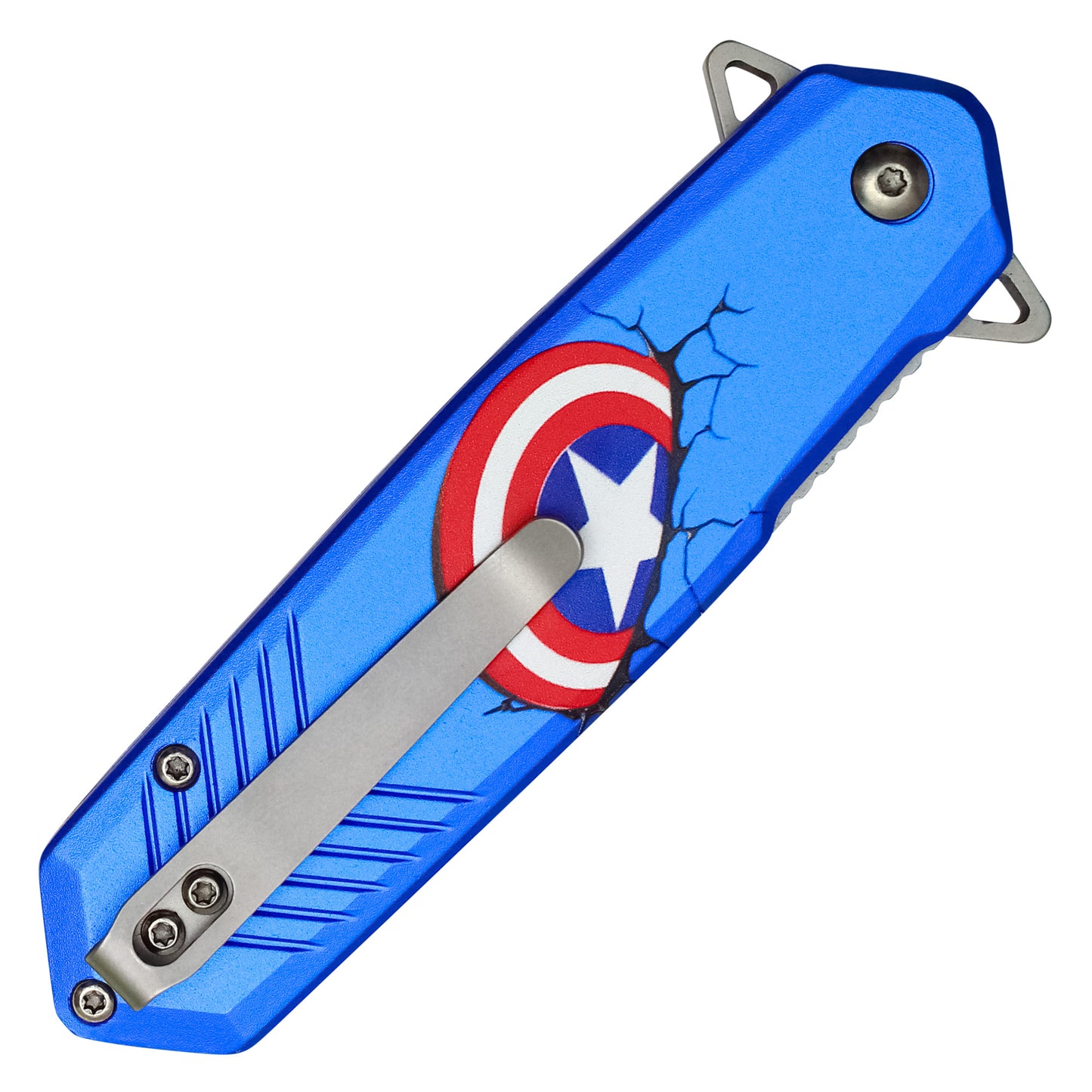 MCU - 8" Captain America's Shield | Spring Assisted Pocket Knife