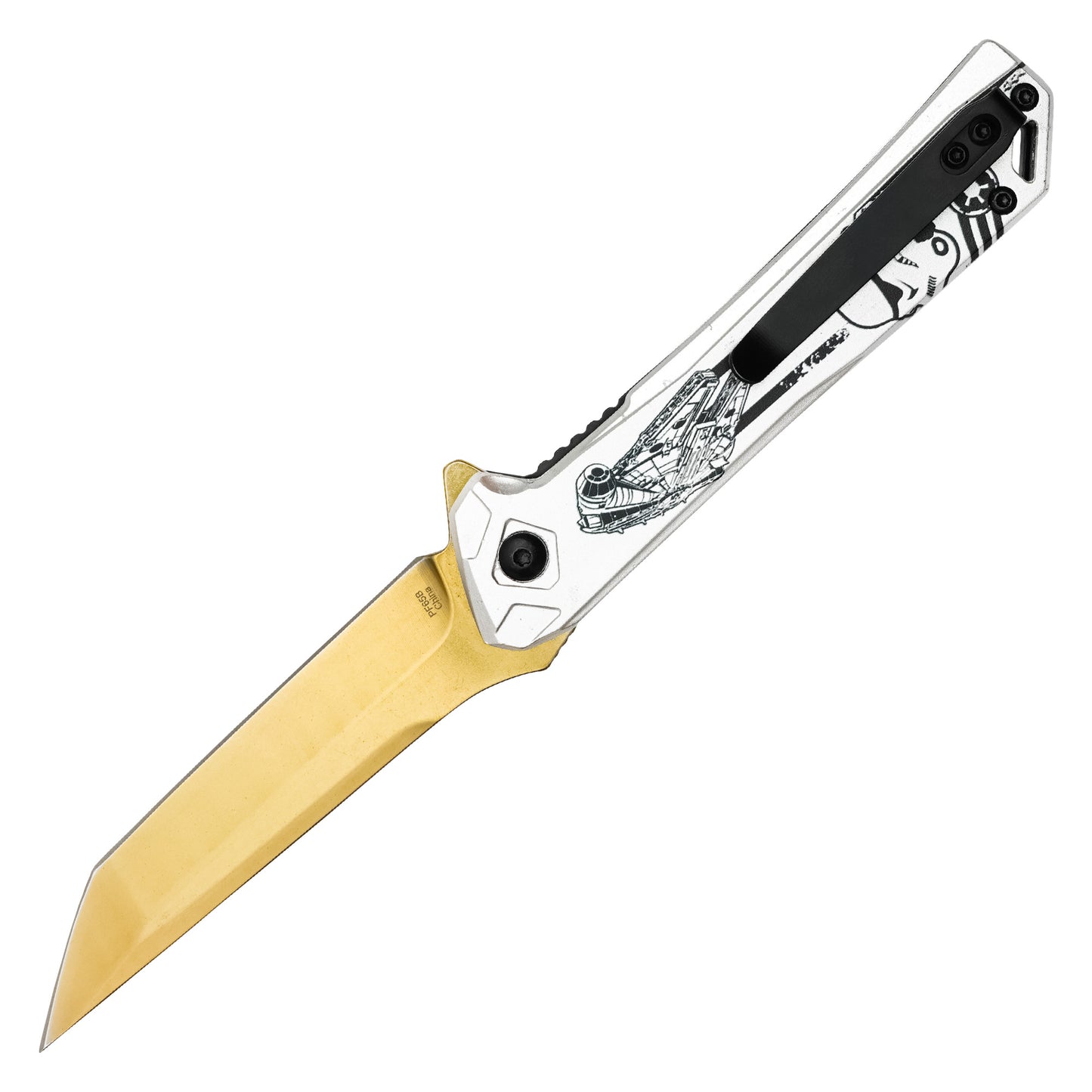 Star Wars - 8” Stormtrooper Chrome | Spring Assisted Pocket Knife