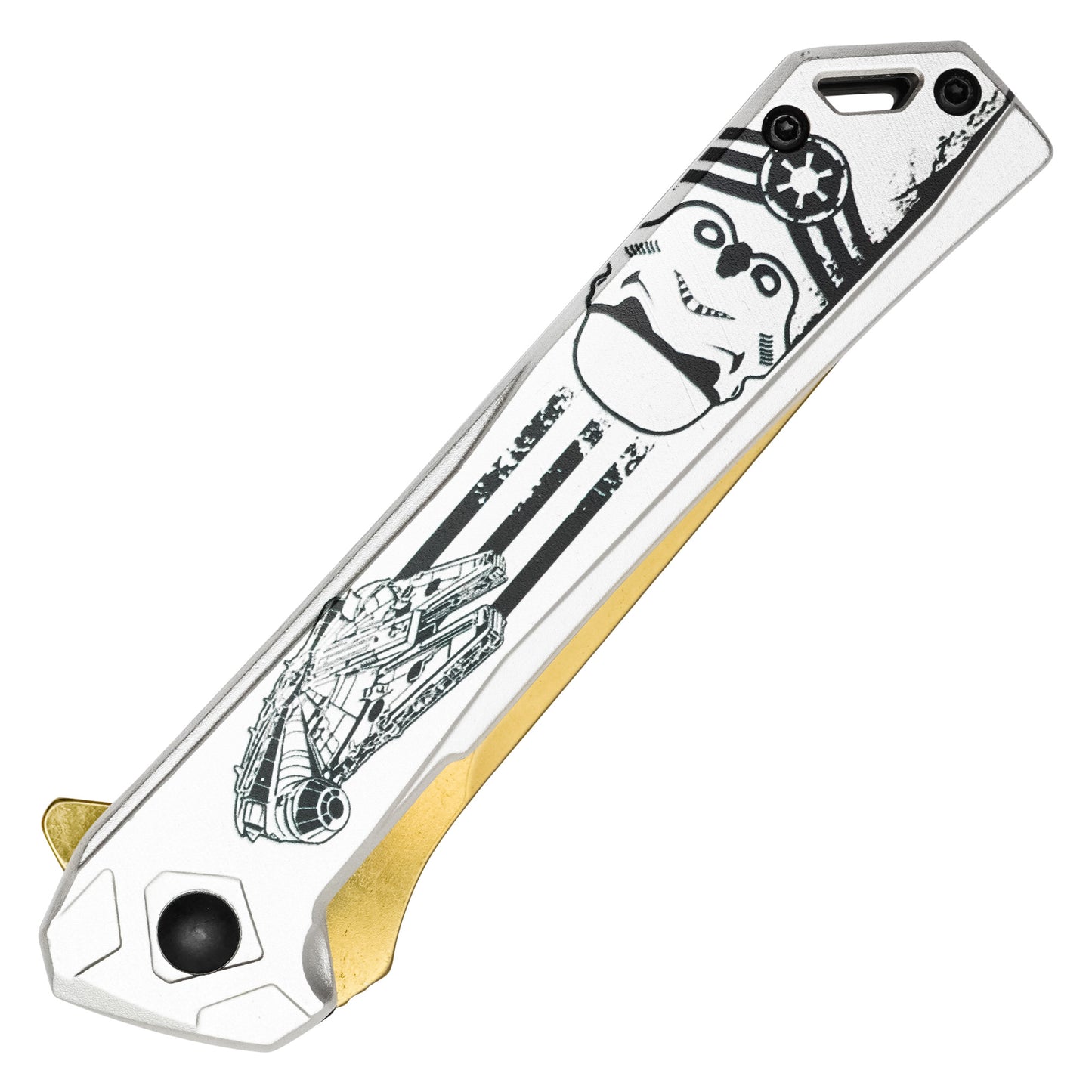 Star Wars - 8” Stormtrooper Chrome | Spring Assisted Pocket Knife