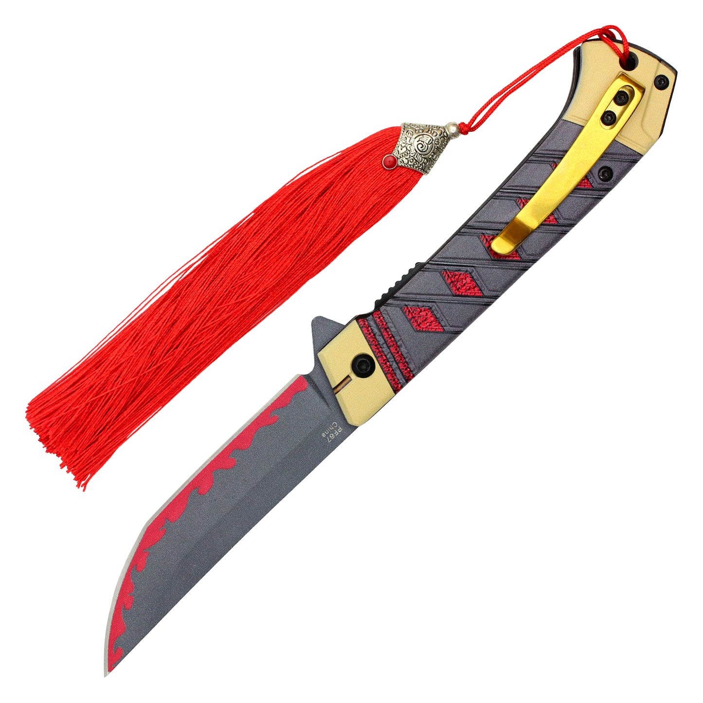 Bleach - 8.25" Kisuke Urahara's Benihime Katana | Spring Assisted Pocket Knife