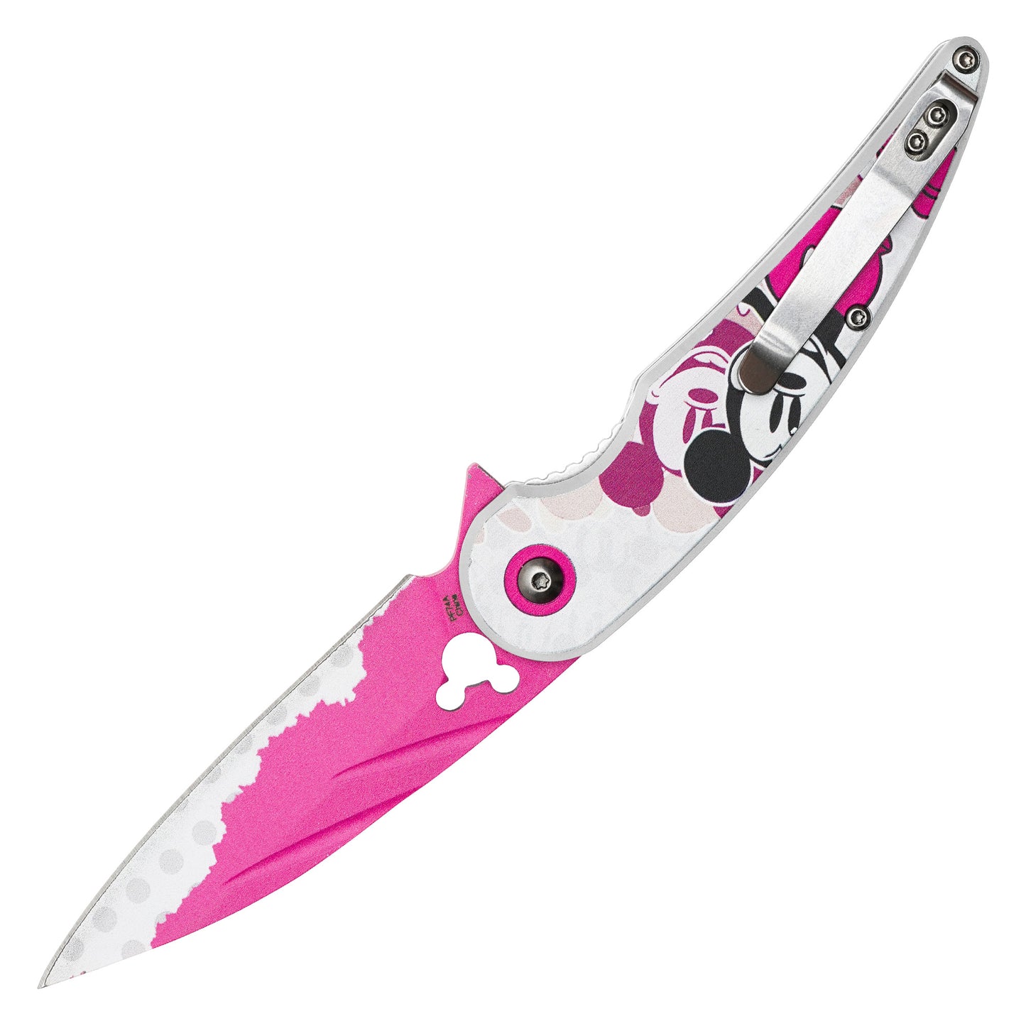 Mickey Mouse - 7.75" Pink Mickey | Spring Assisted Pocket Knife