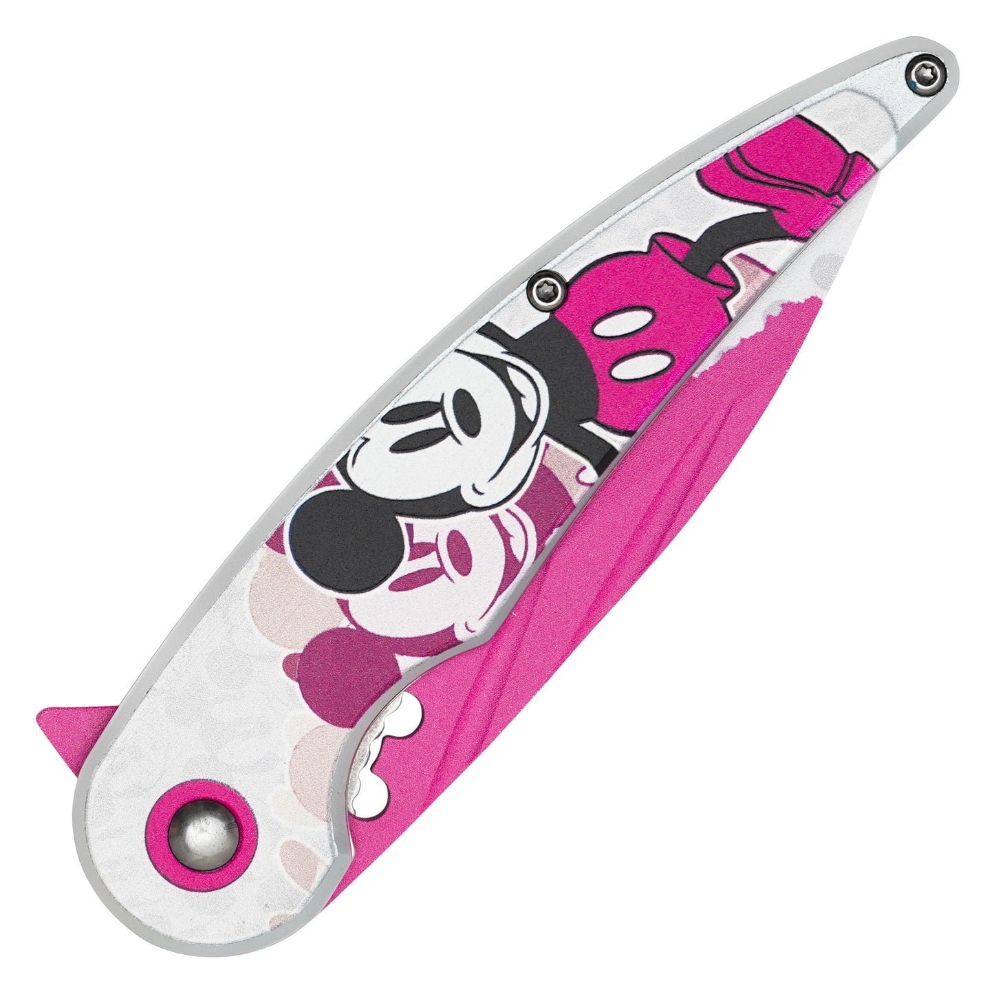 Mickey Mouse - 7.75" Pink Mickey | Spring Assisted Pocket Knife