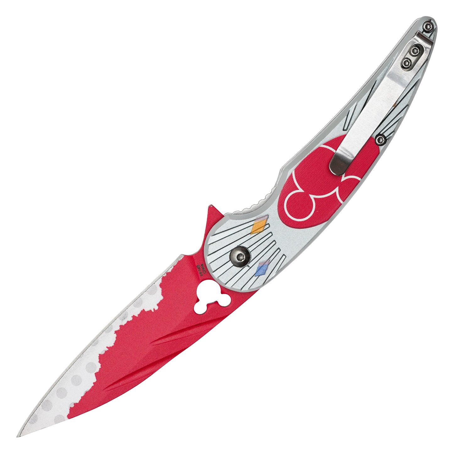 Mickey Mouse - 7.75" Red Mickey | Spring Assisted Pocket Knife