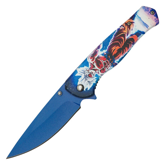 Dragon Ball Z - 8” Goku Ultra Instinct | Spring Assisted Pocket Knife