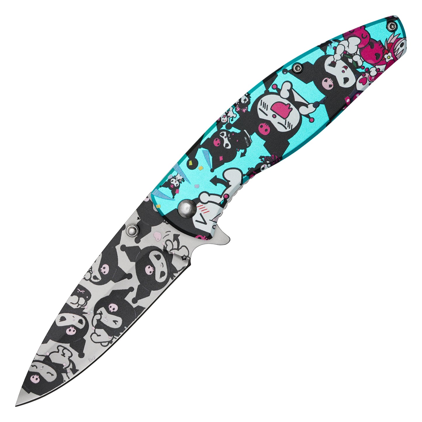 Sanrio - 8" Blue Kuromi | Spring Assisted Pocket Knife