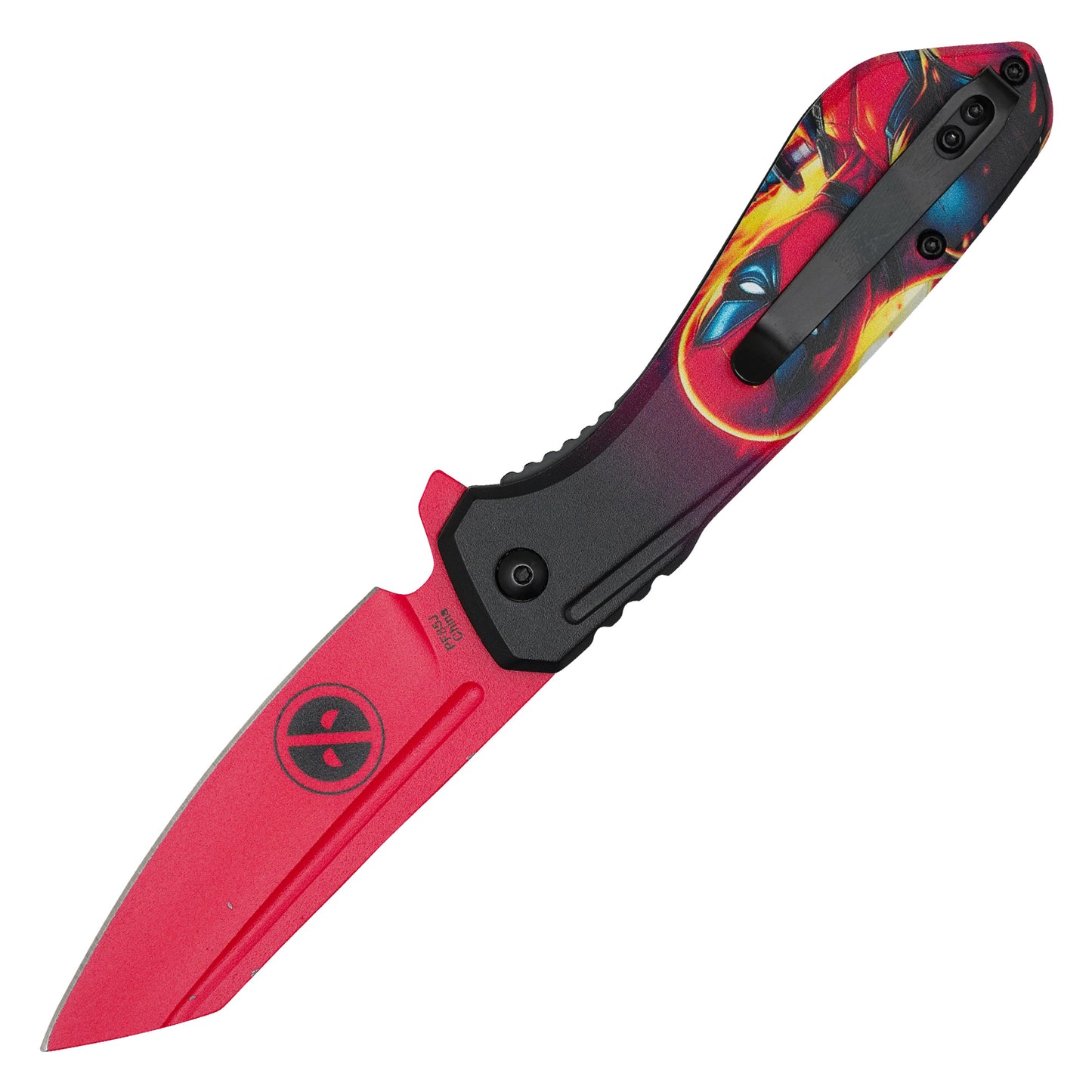 Marvel Comics - 7.25" Red Deadpool | Spring Assisted Pocket Knife