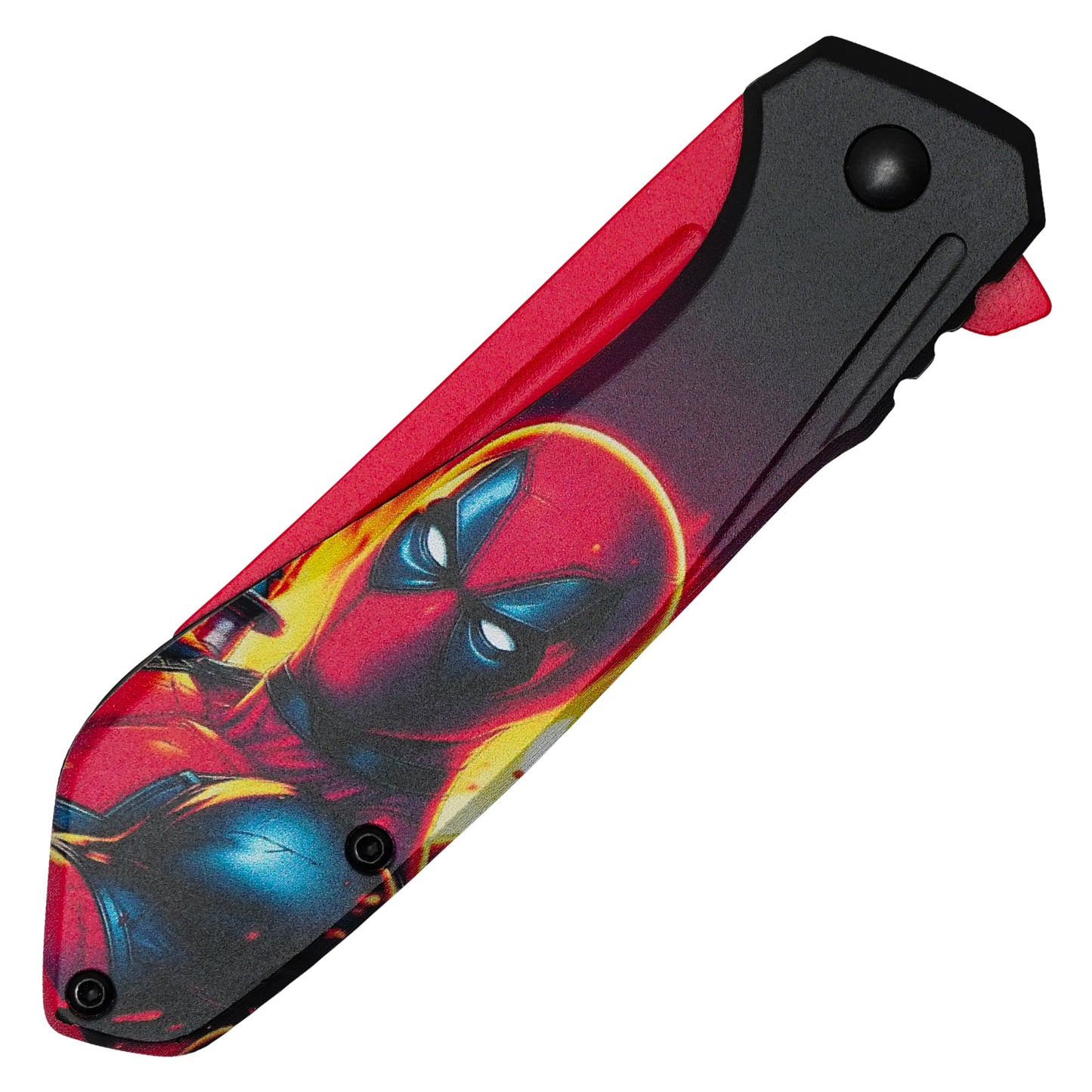 Marvel Comics - 7.25" Red Deadpool | Spring Assisted Pocket Knife