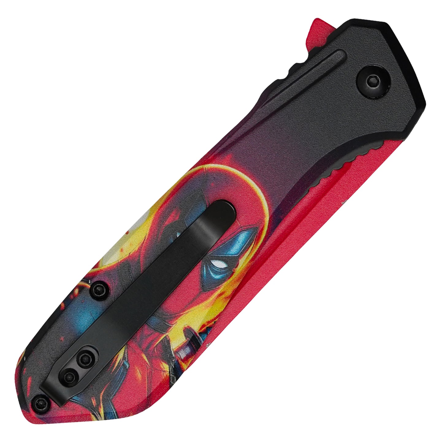 Marvel Comics - 7.25" Red Deadpool | Spring Assisted Pocket Knife