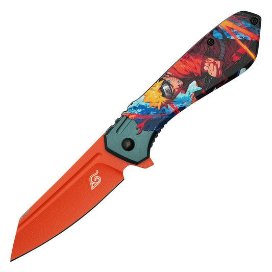 Naruto - 7.75” Orange Naruto | Spring Assisted Pocket Knife