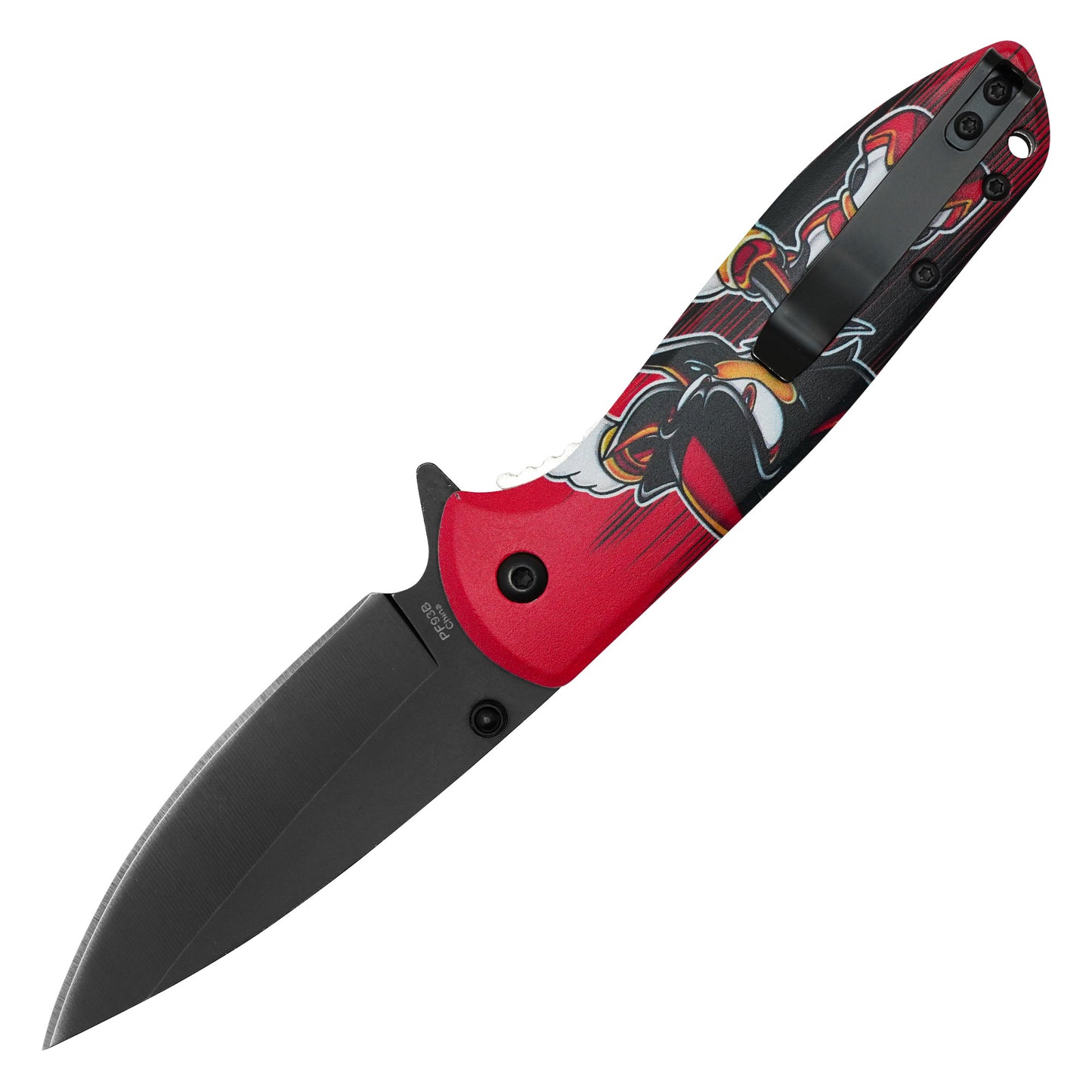 Sonic The Hedgehog - 7.75" “Shadow” Black & Red | Spring Assisted Pocket Knife