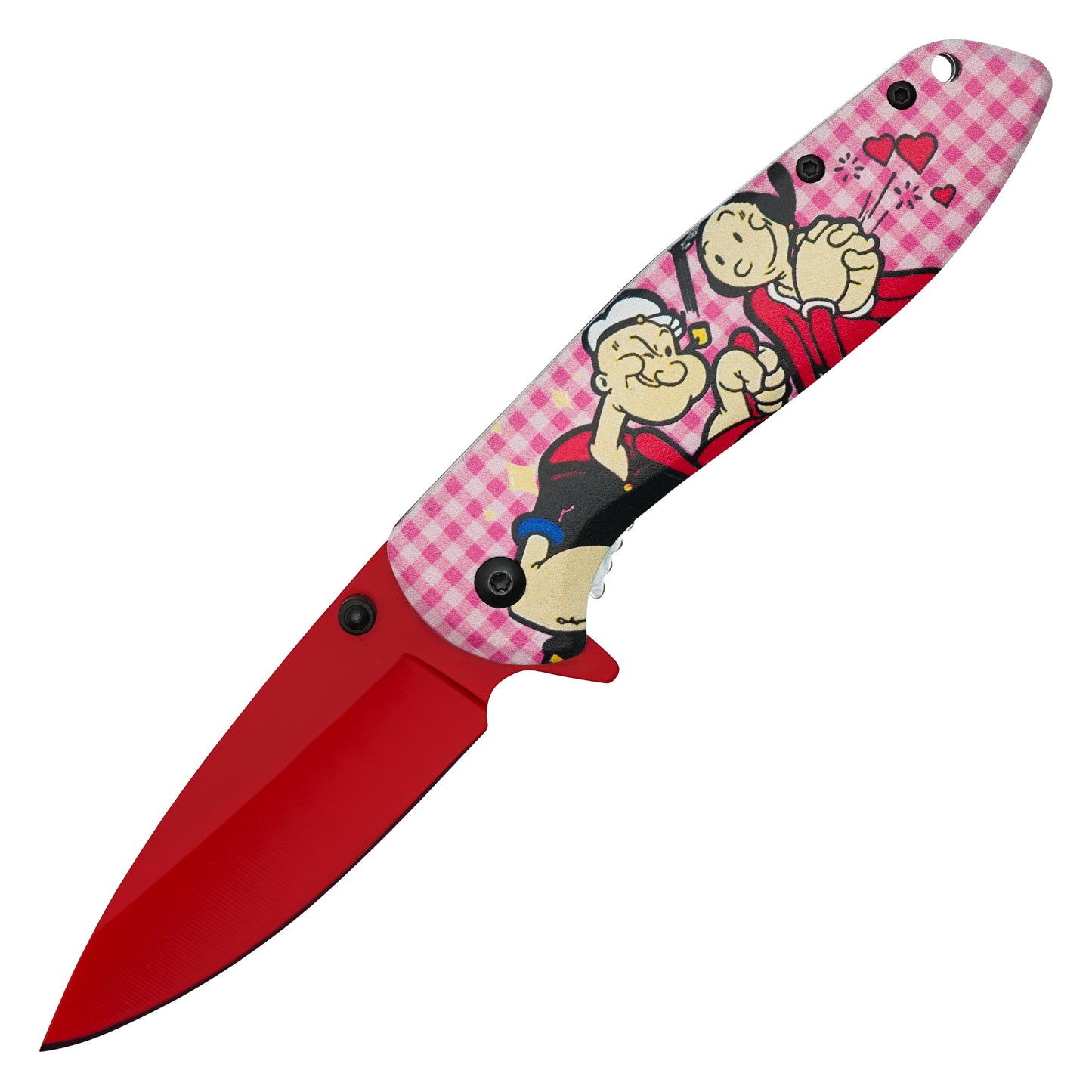 Popeye the Sailor Man - 7.5” Popeye Love | Spring Assisted Pocket Knife