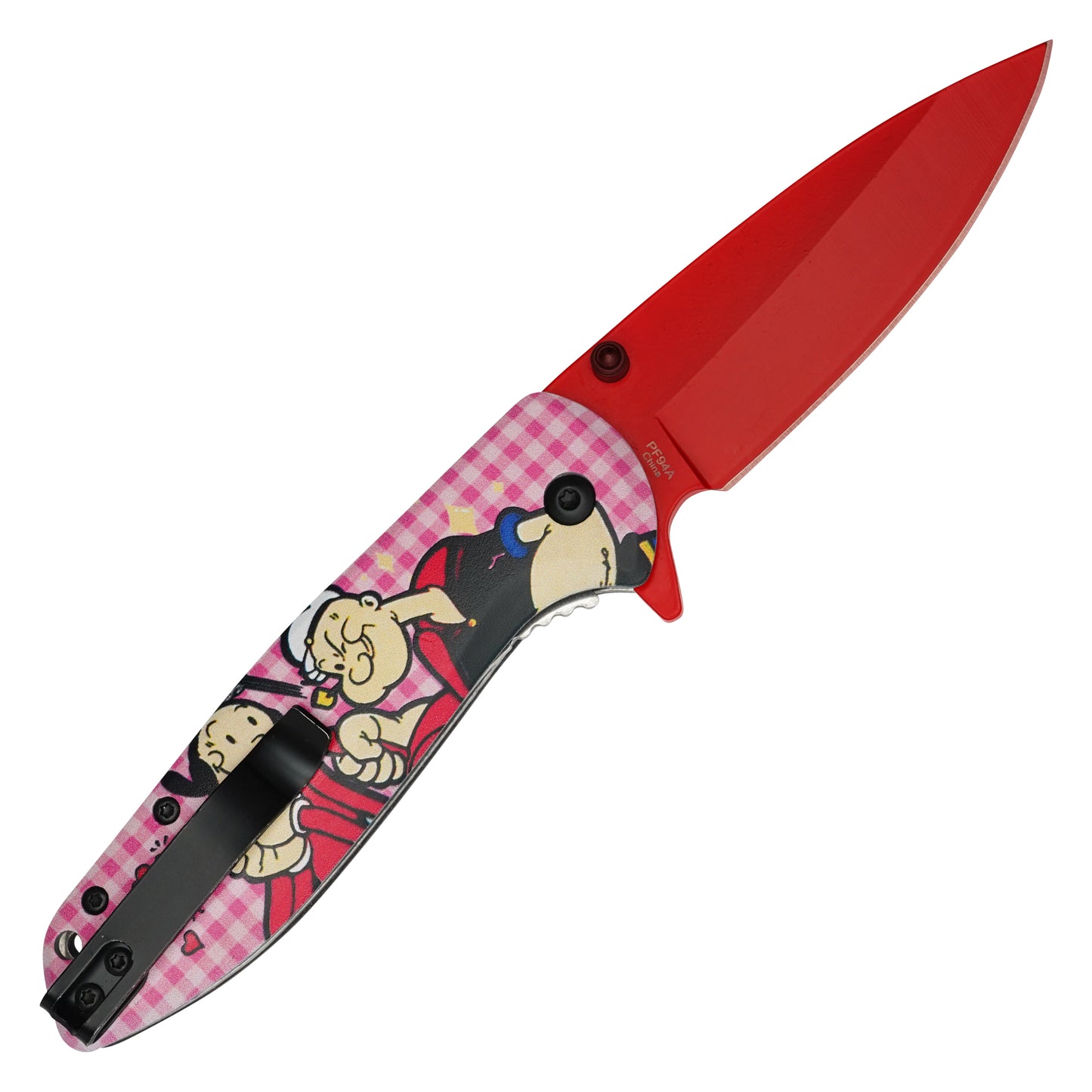 Popeye the Sailor Man - 7.5” Popeye Love | Spring Assisted Pocket Knife