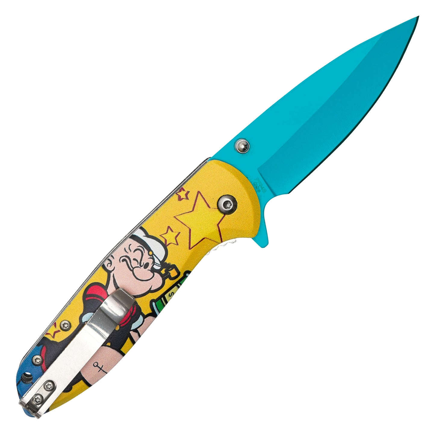 Popeye the Sailor Man - 7.5” Popeye Power | Spring Assisted Pocket Knife