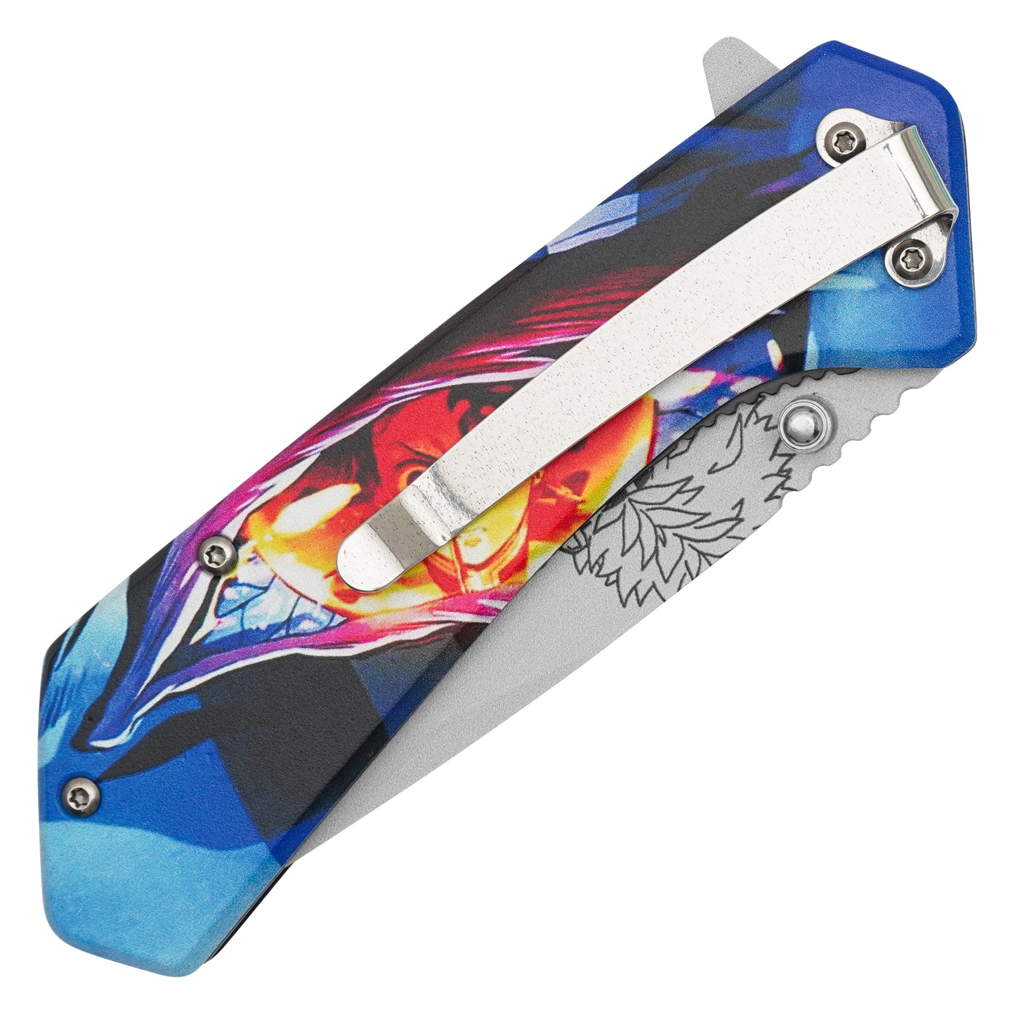 Demon Slayer: Kimetsu no Yaiba – 7.75" Akaza’s Eye | Spring Assisted Pocket Knife