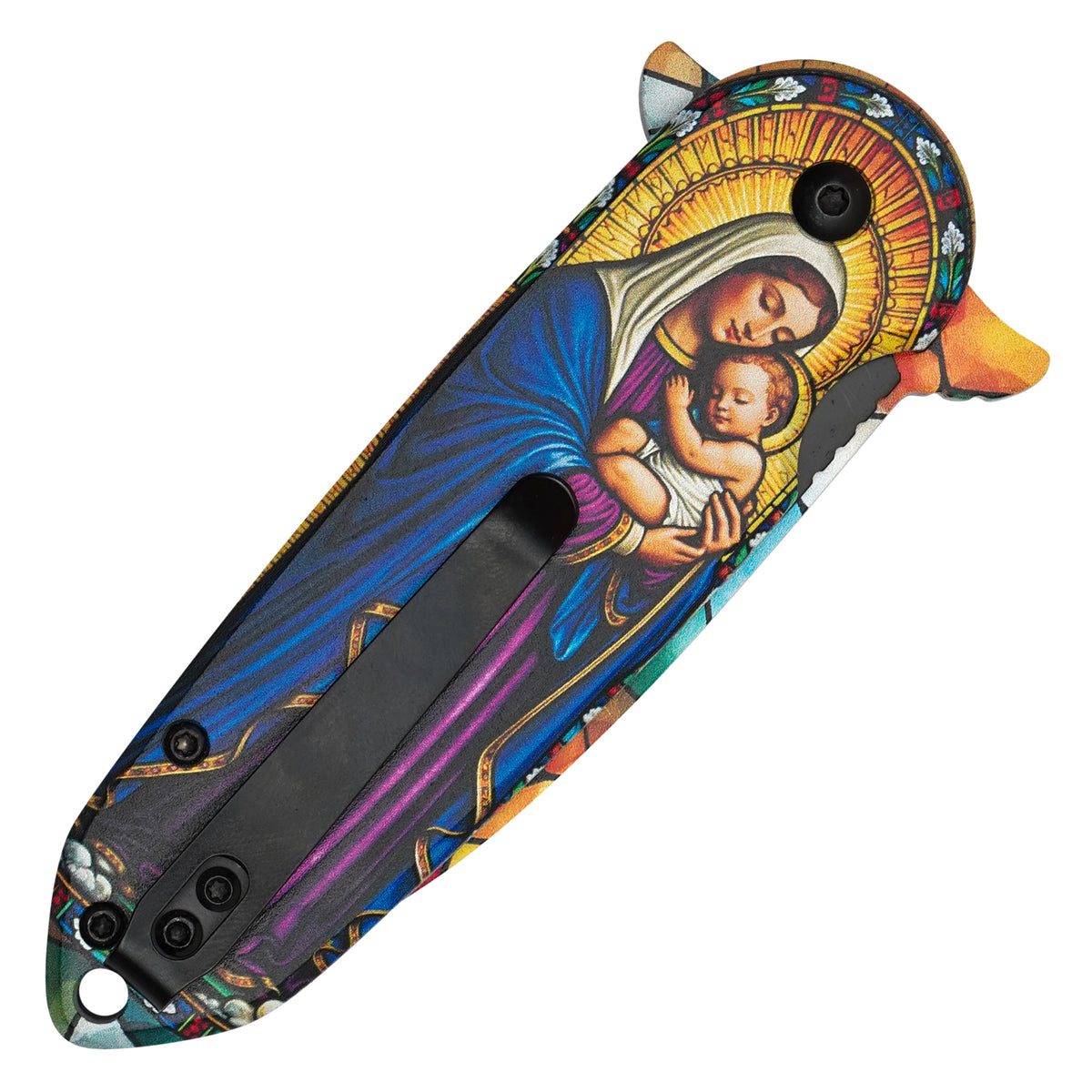 Wartech - Holy Mary | Collectible Spring Assisted Pocket Knife